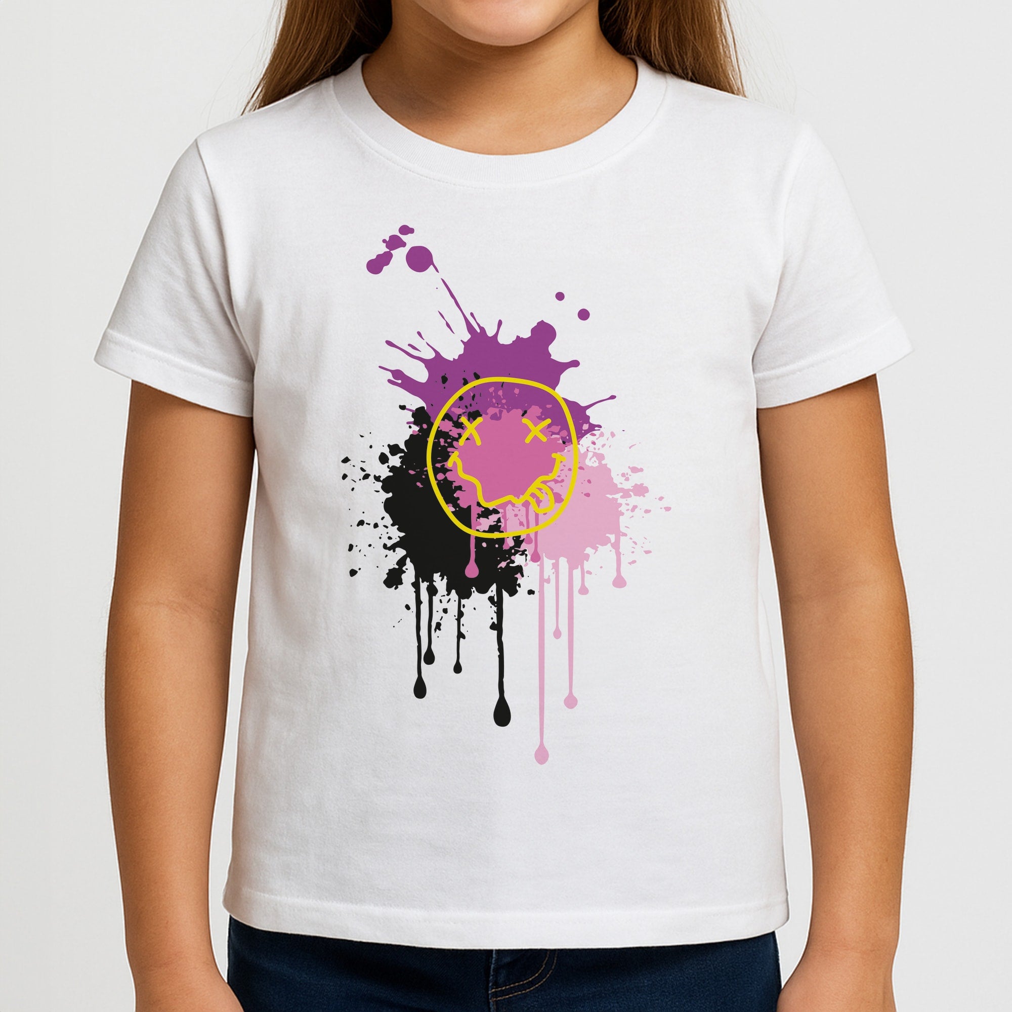 Pink Graffiti - Skate Aesthetic Girls T-Shirt