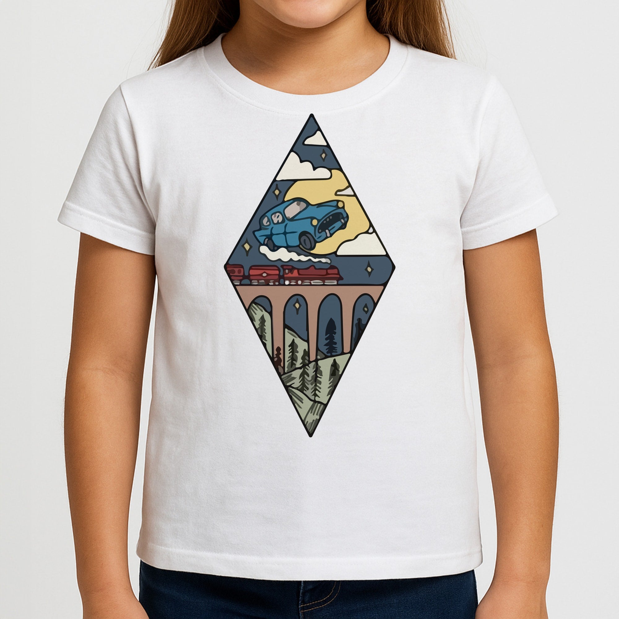Flying Car Kids T-Shirt