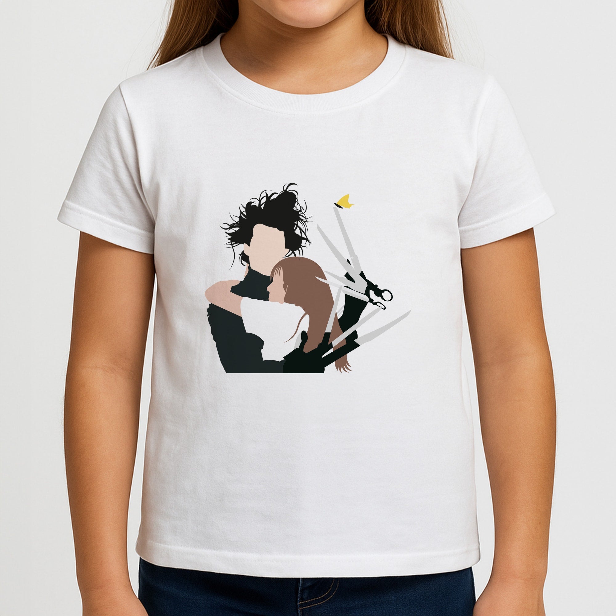 Edward And Kim -Scissorhands Girls T-Shirt