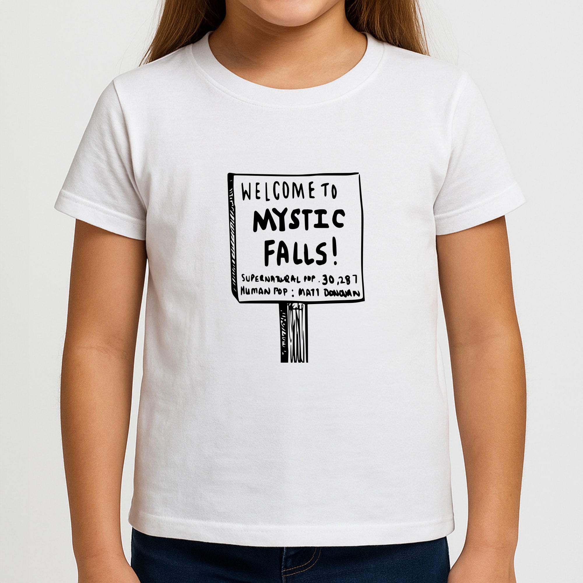 Welcome to Mystic Falls - VD Girls T-Shirt