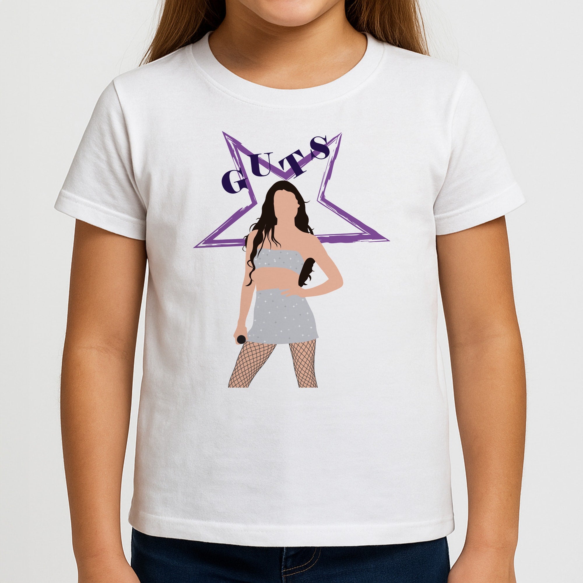 Dark Purple Olivia Kids T-Shirt