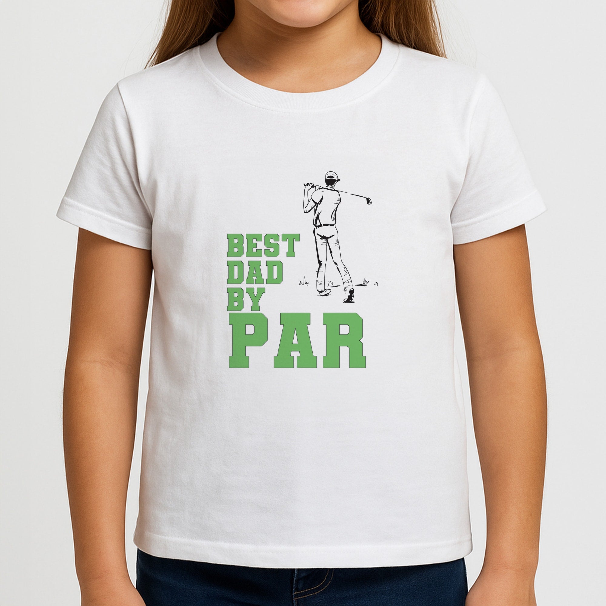 Best Dad By Par - Fathers Day Kids T-Shirt