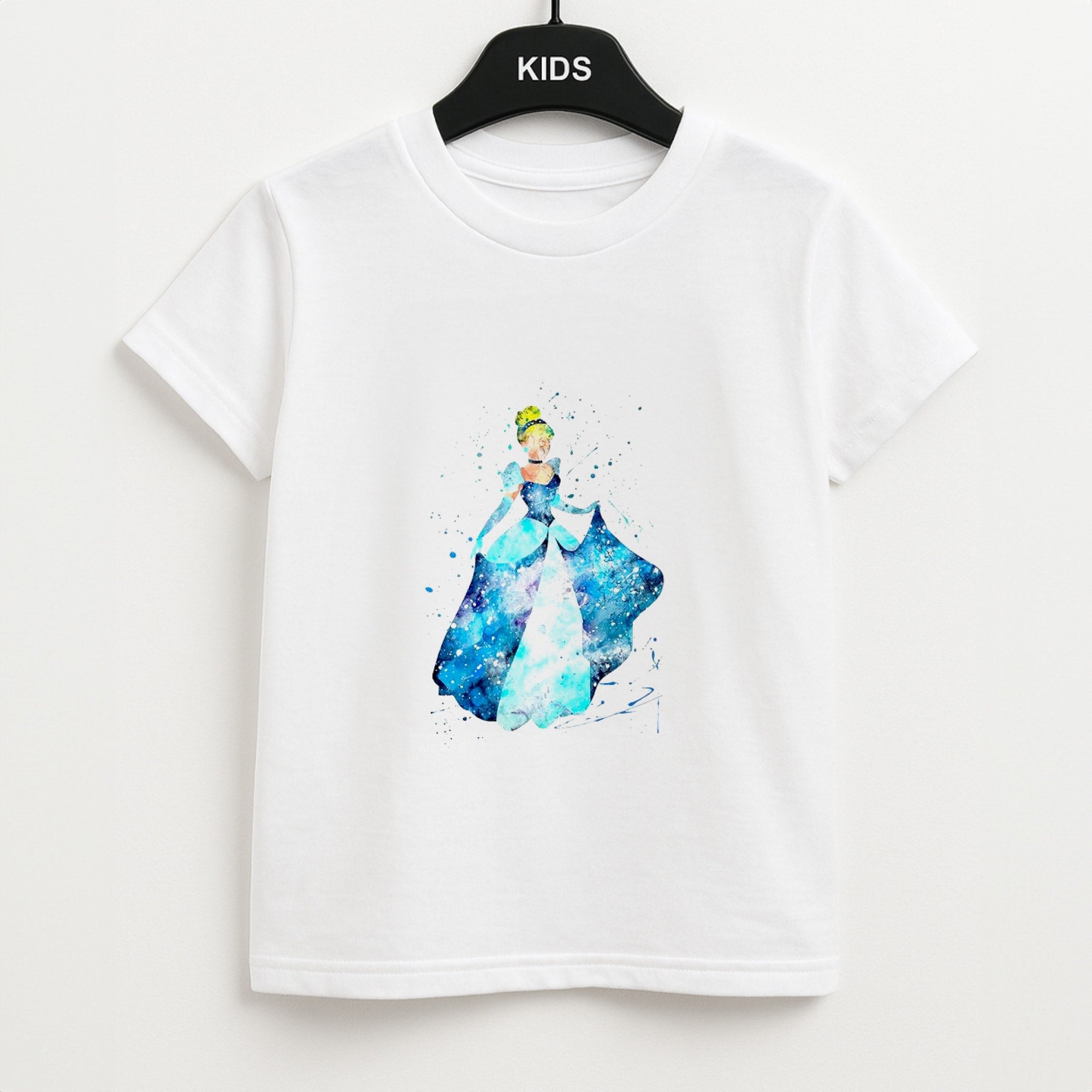 Watercolour Cinderella Fairytale Unisex Kids T-Shirt