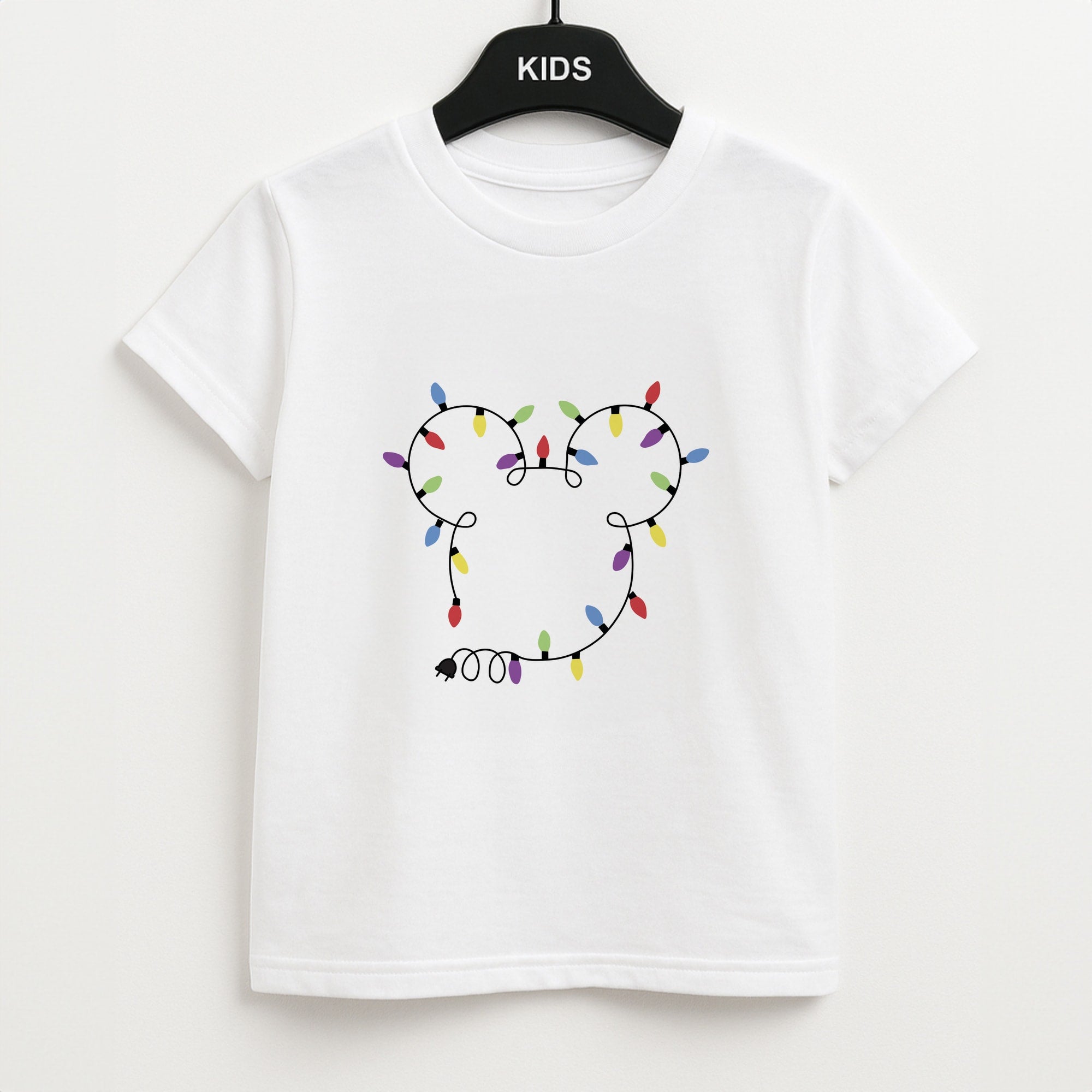 Mouse Christmas Lights Christmas Unisex Kids T-Shirt