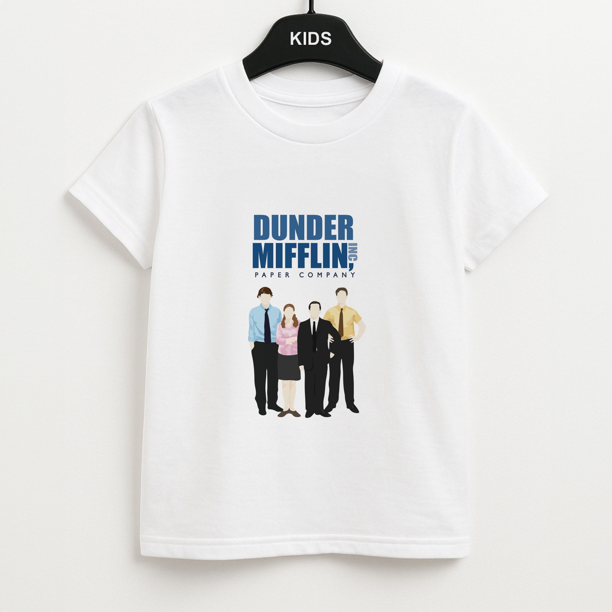 Office Cartoon - Dunder Mifflin Unisex Kids T-Shirt