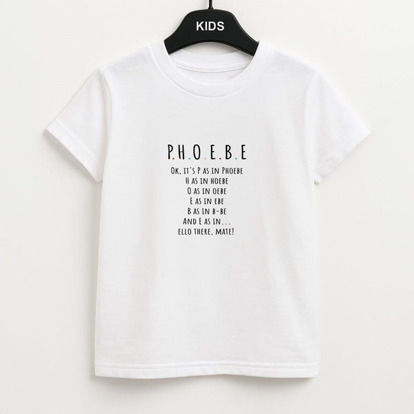 Spelling Phoebe Unisex Kids T-Shirt