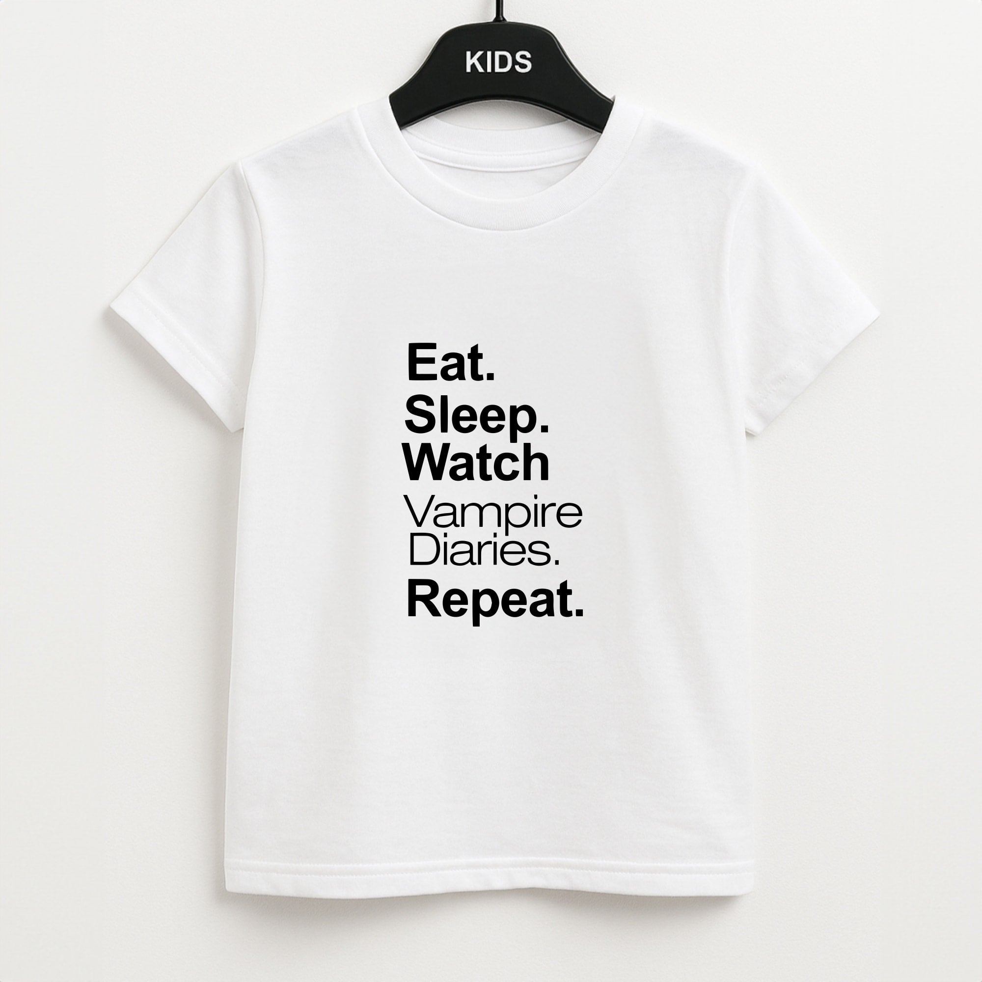 Eat Sleep Watch VPD Repeat Unisex Kids T-Shirt