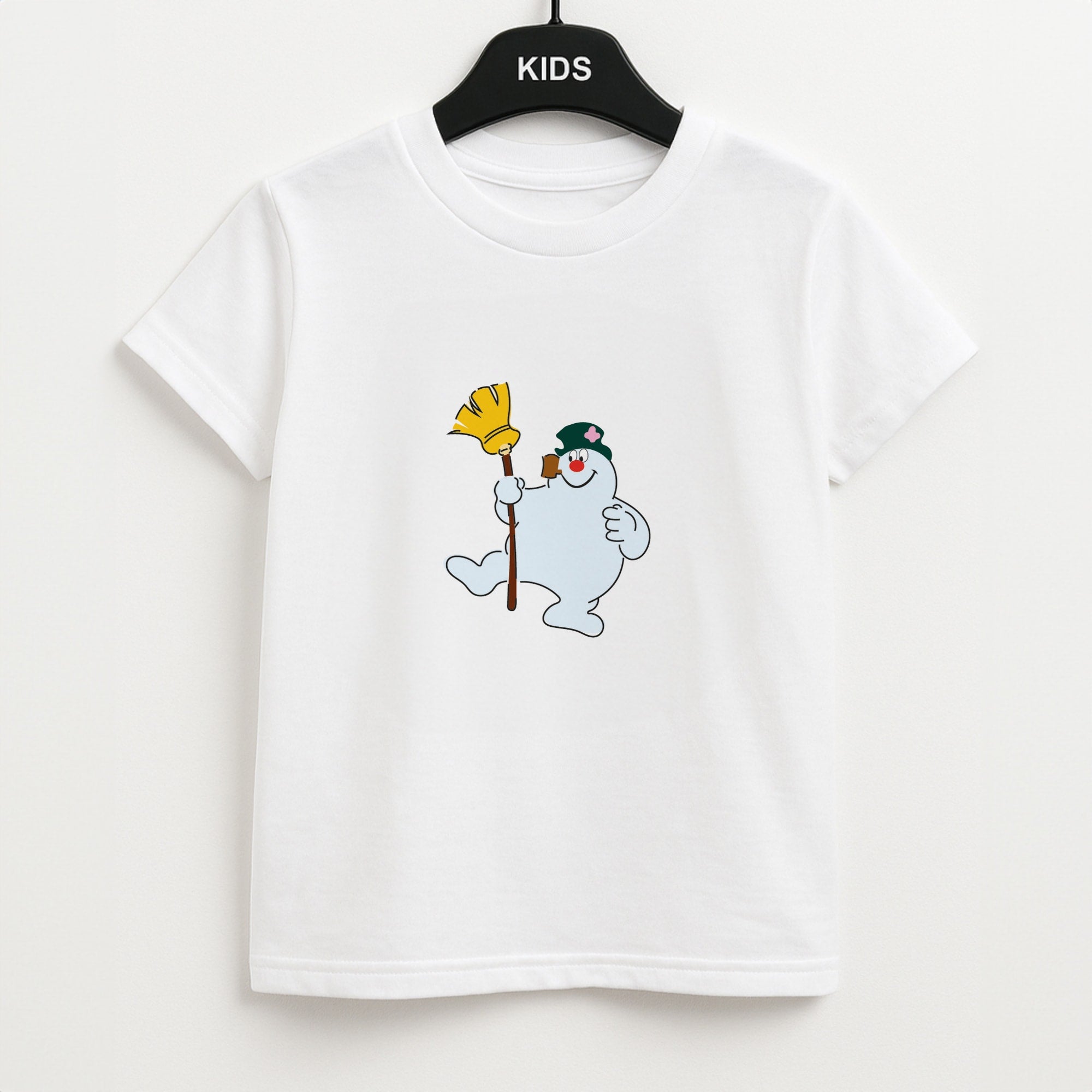 Broom - Snowman Unisex Kids T-Shirt