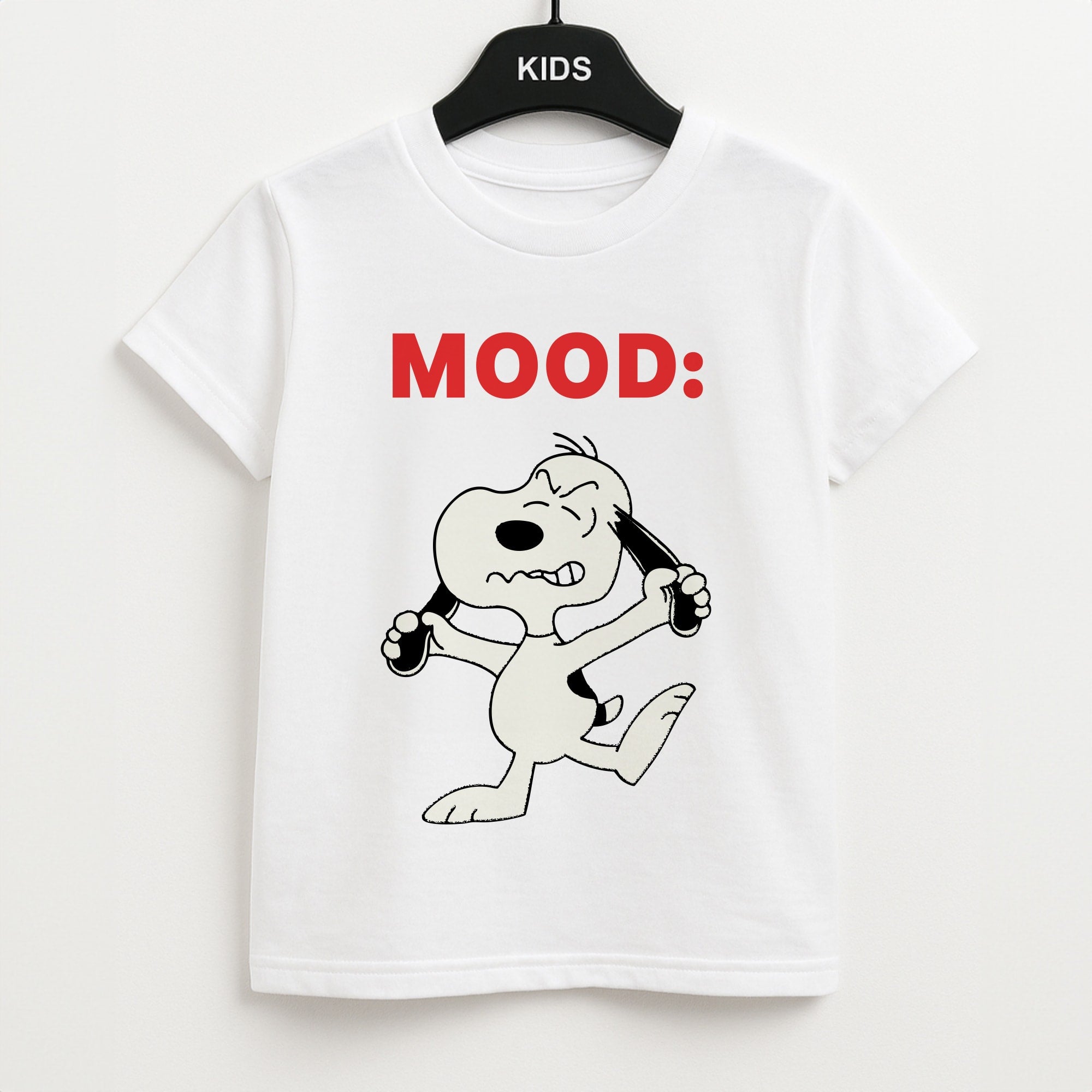Mood Cartoon Beagle  Unisex Kids T-Shirt