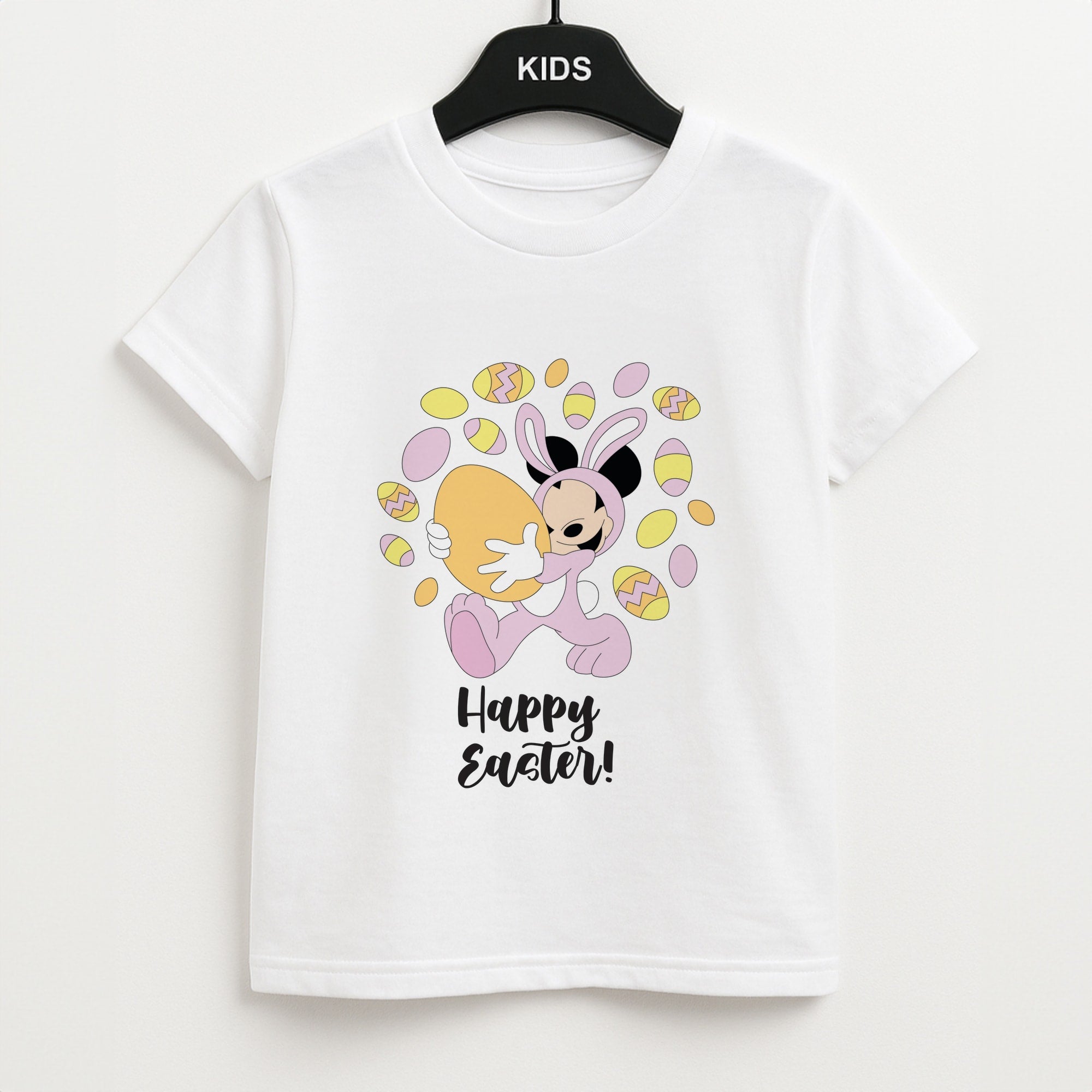 Happy Easter Pink Unisex Kids T-Shirt