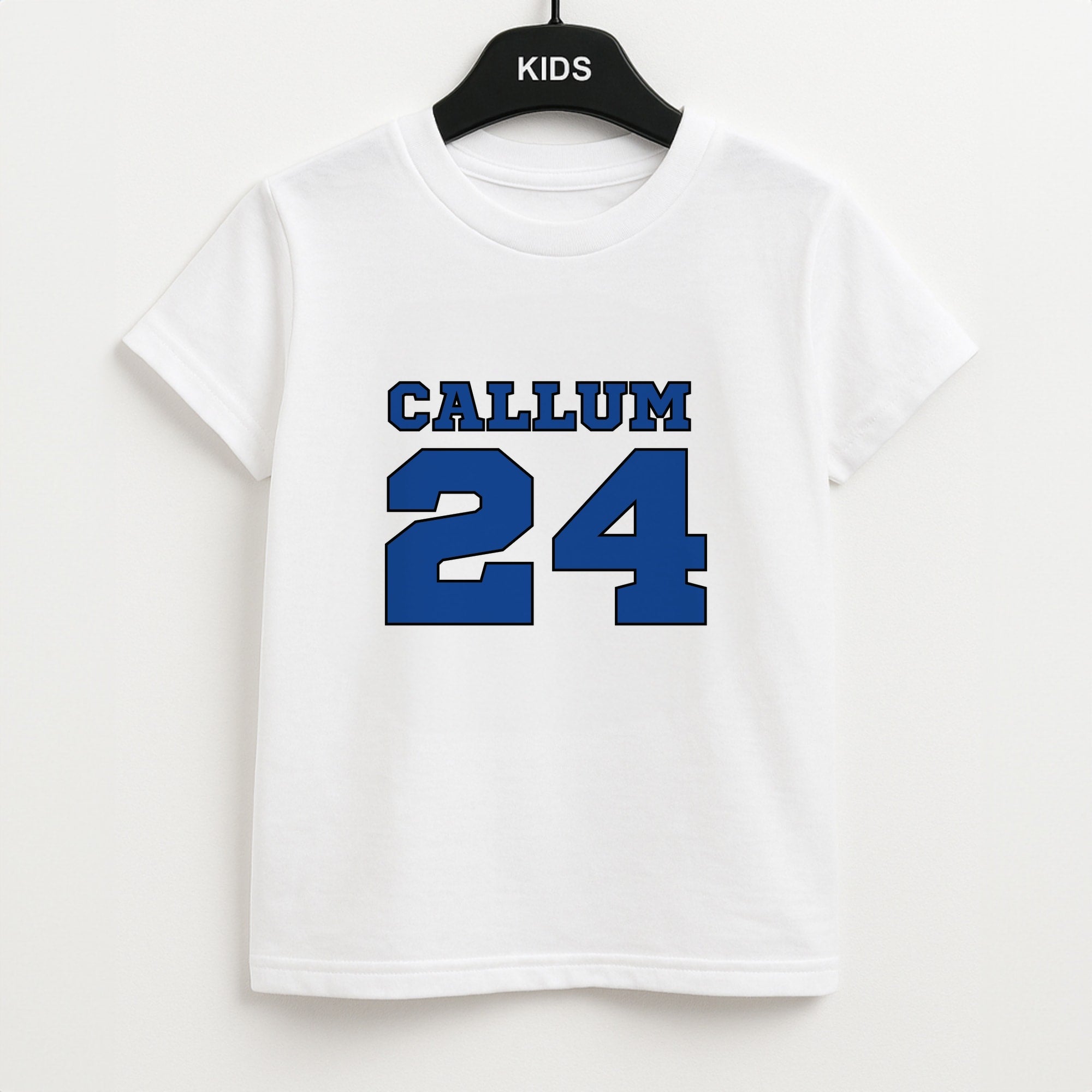 Dark Blue - Personalised Football Unisex Kids T-Shirt