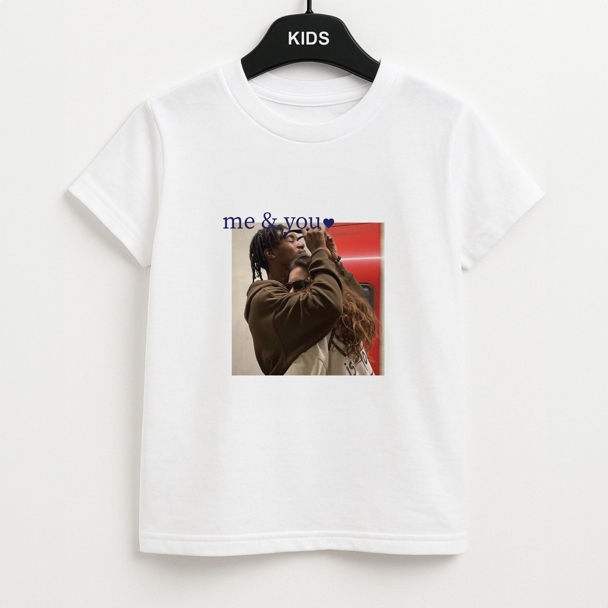 Me And You - Personalised Couples Unisex Kids T-Shirt