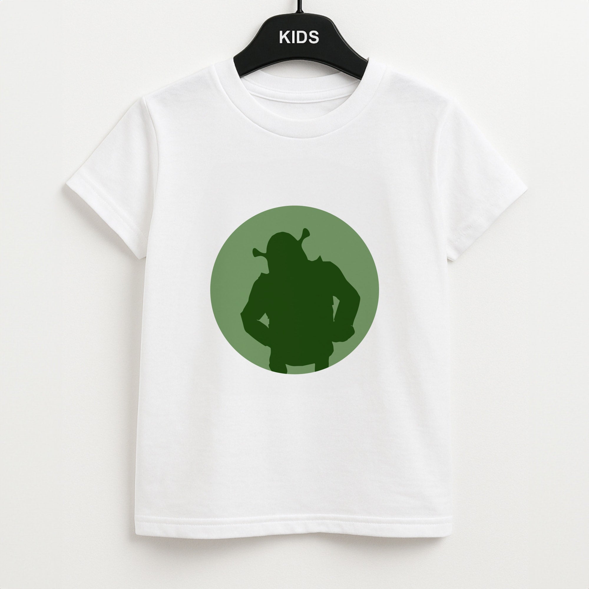 Green Ogre Outline Unisex Kids T-Shirt