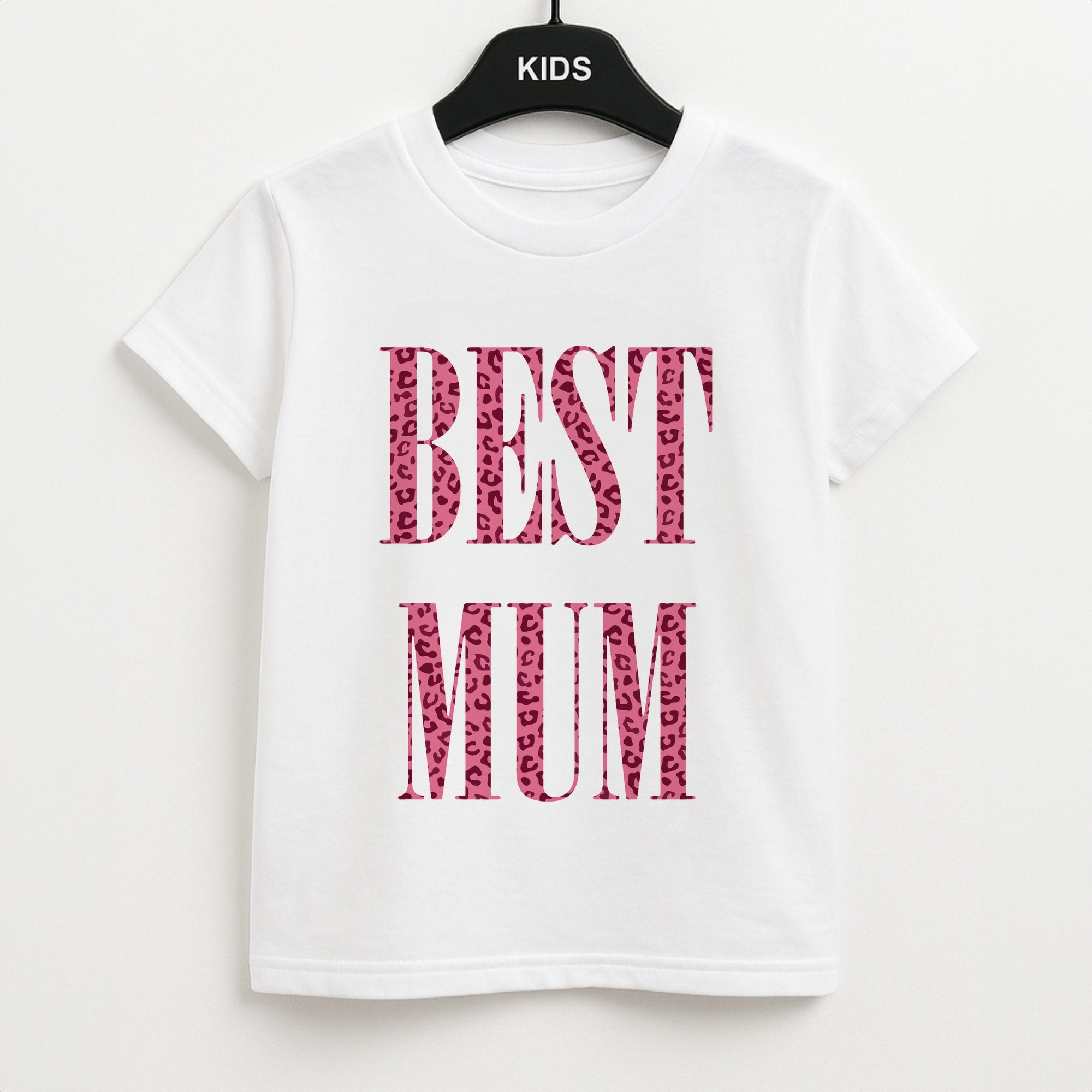 Best Mum Leopard Print Unisex Kids T-Shirt