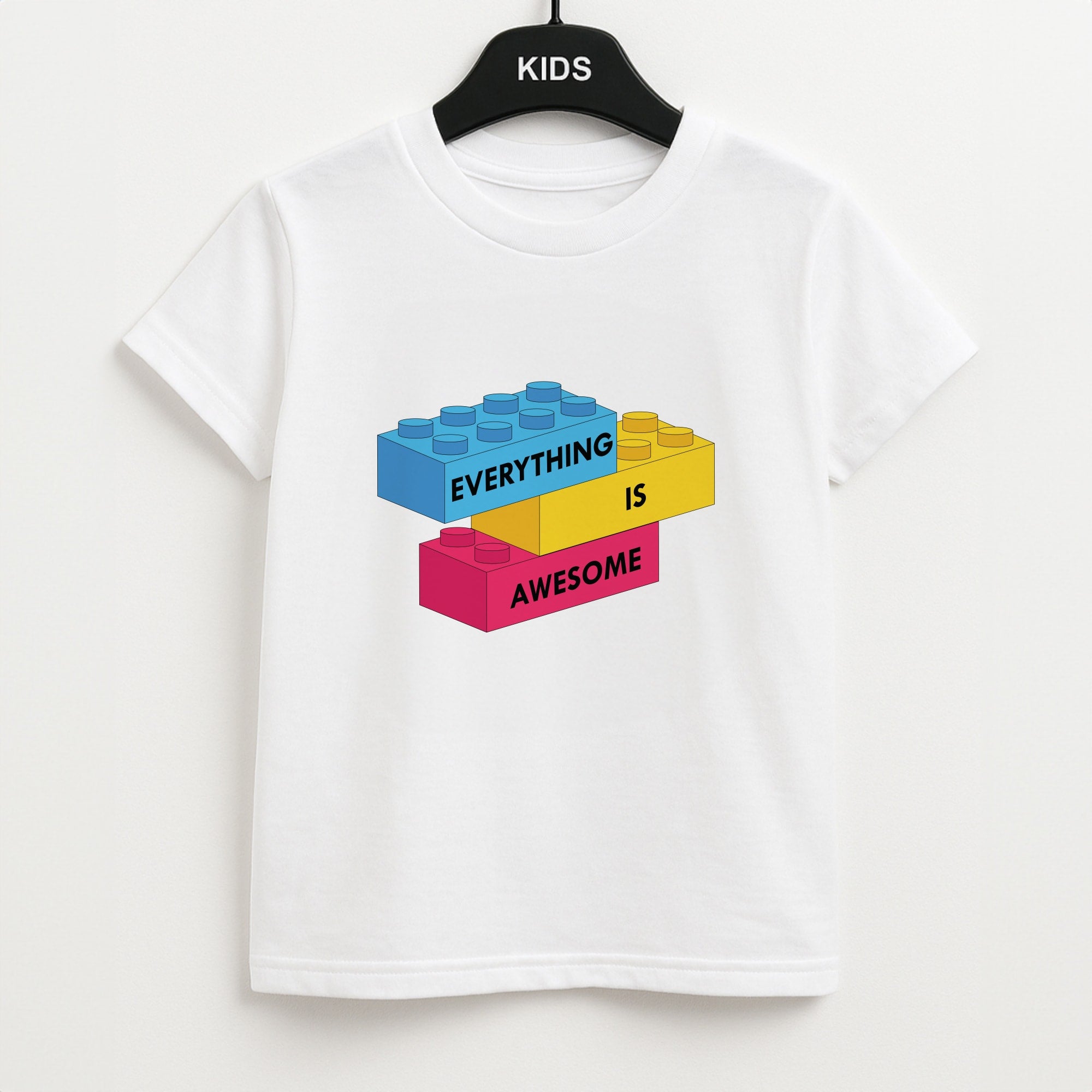 Everything Is Awesome Bricks Unisex Kids T-Shirt