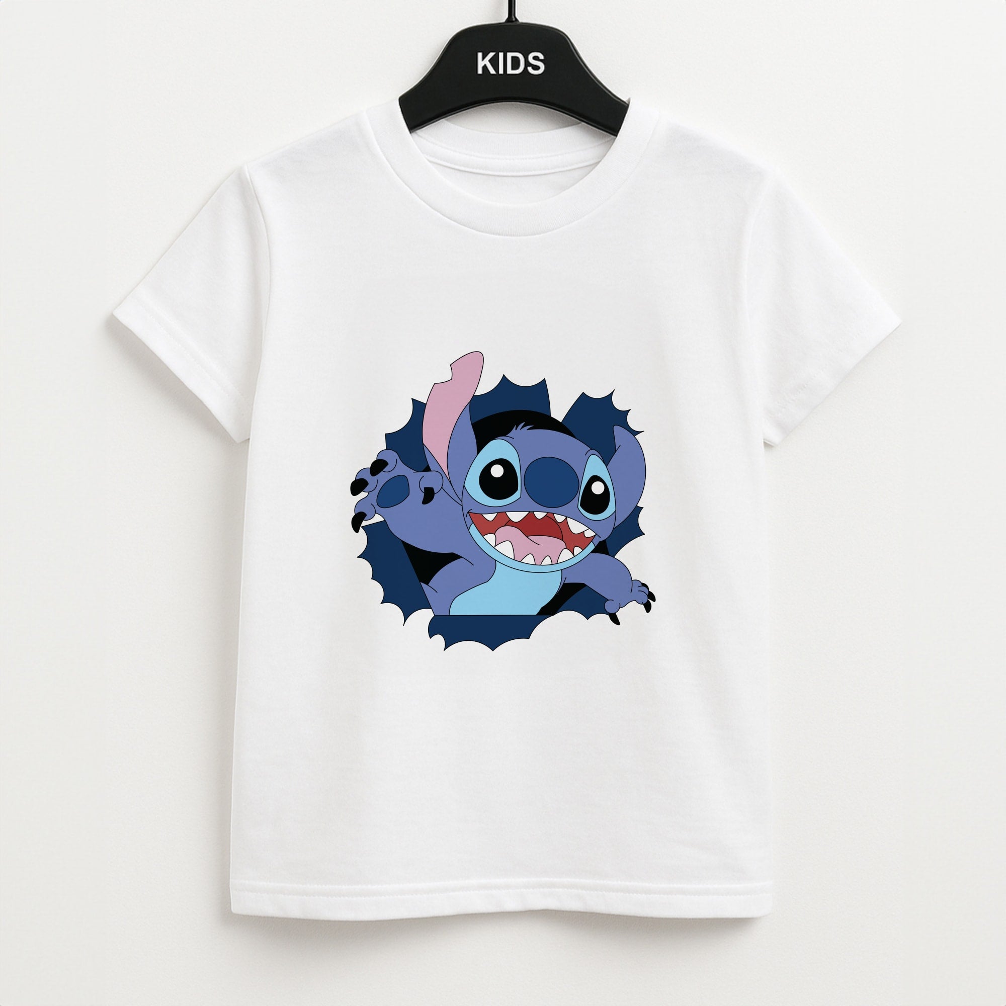 Torn Blue Alien Unisex Kids T-Shirt