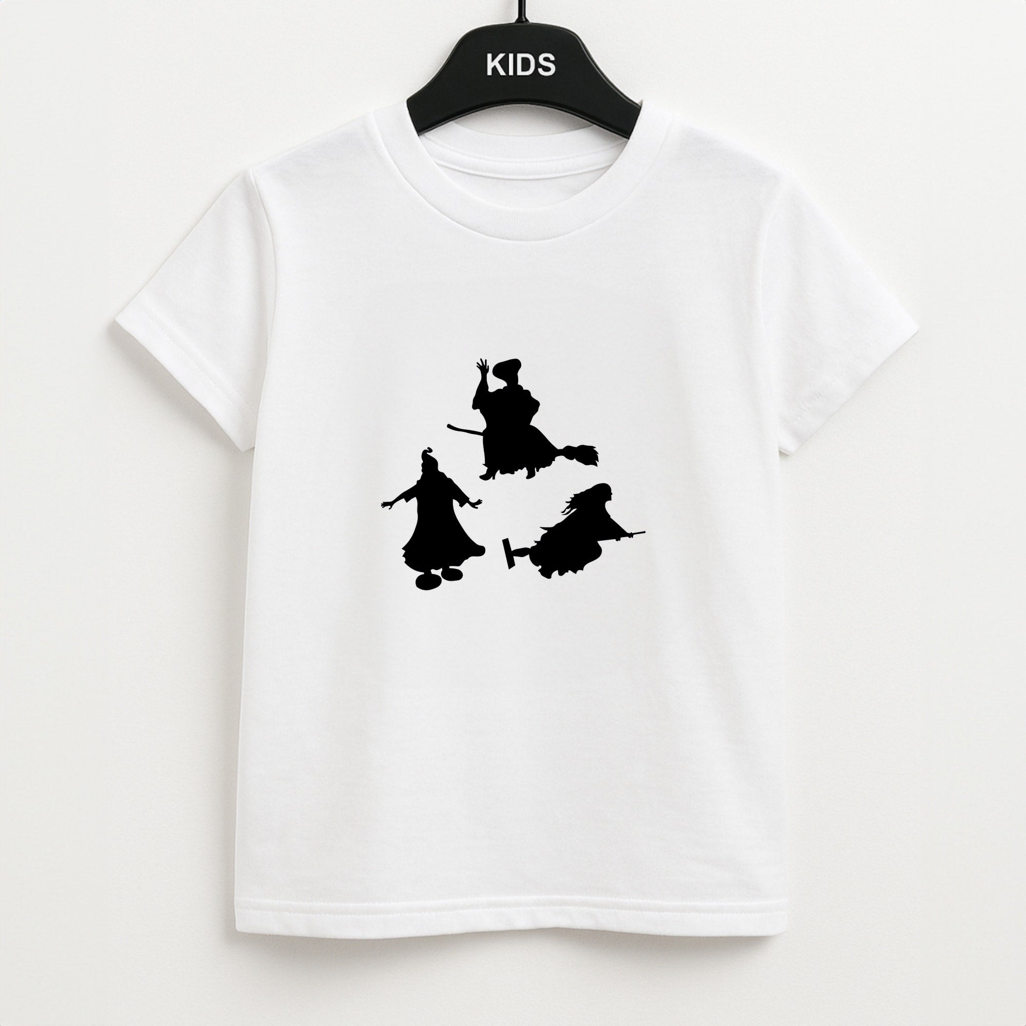 Witches Outline - Hocus Halloween Unisex Kids T-Shirt