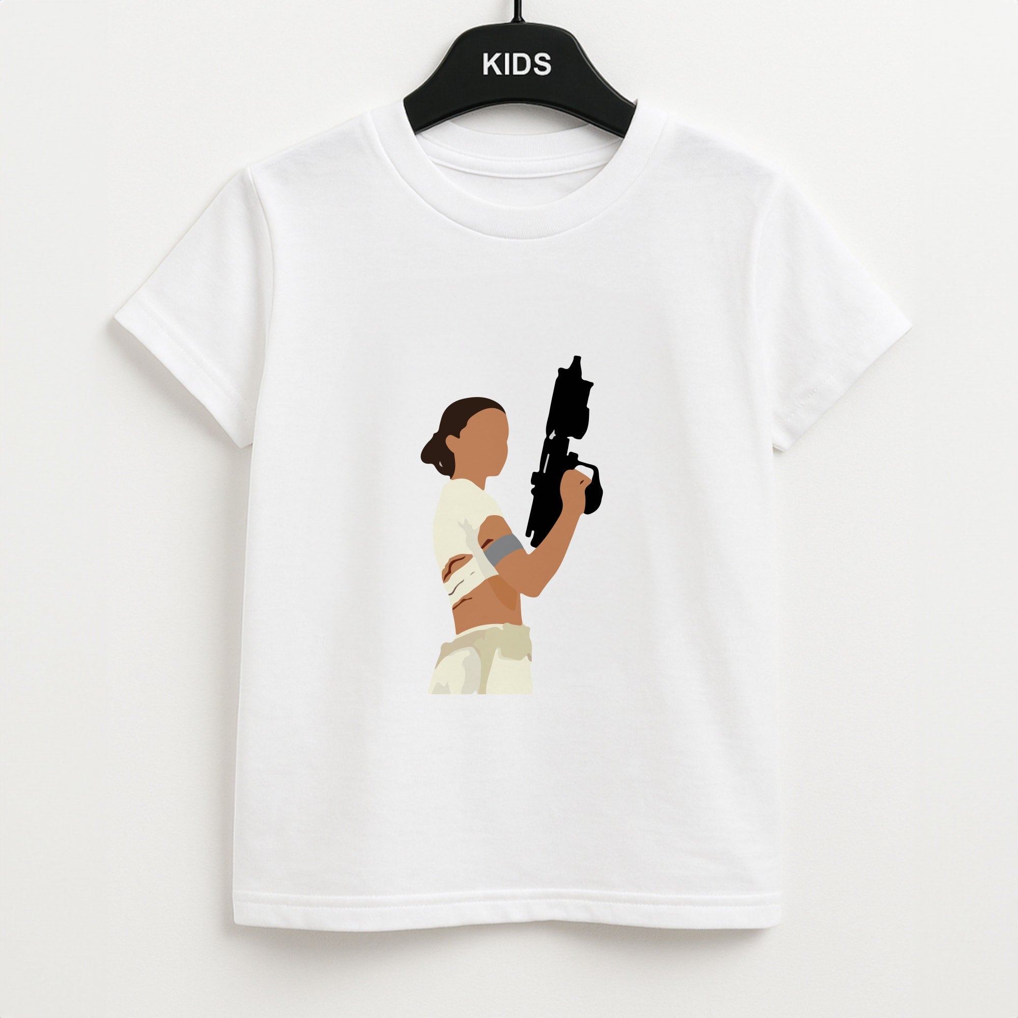 Leia With Gun Unisex Kids T-Shirt