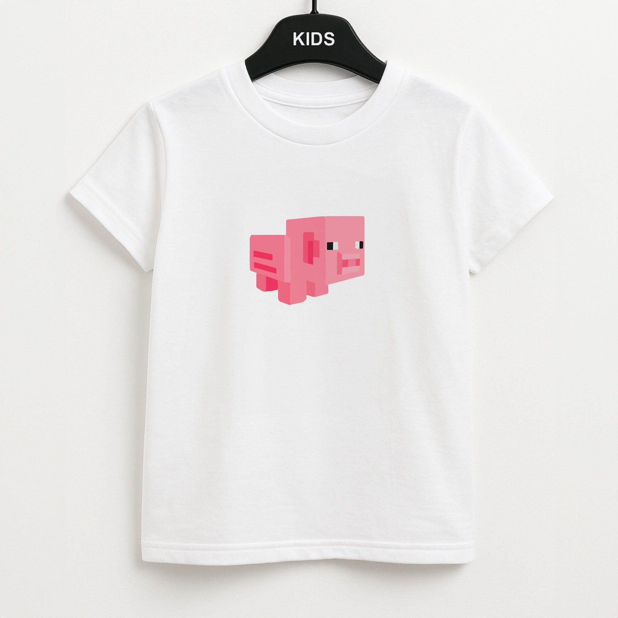 Mining Pig Unisex Kids T-Shirt