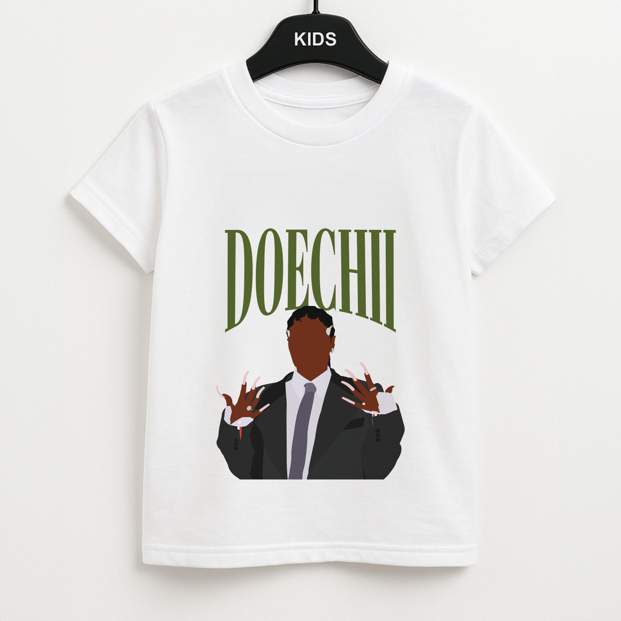 Rapper In Suit Unisex Kids T-Shirt