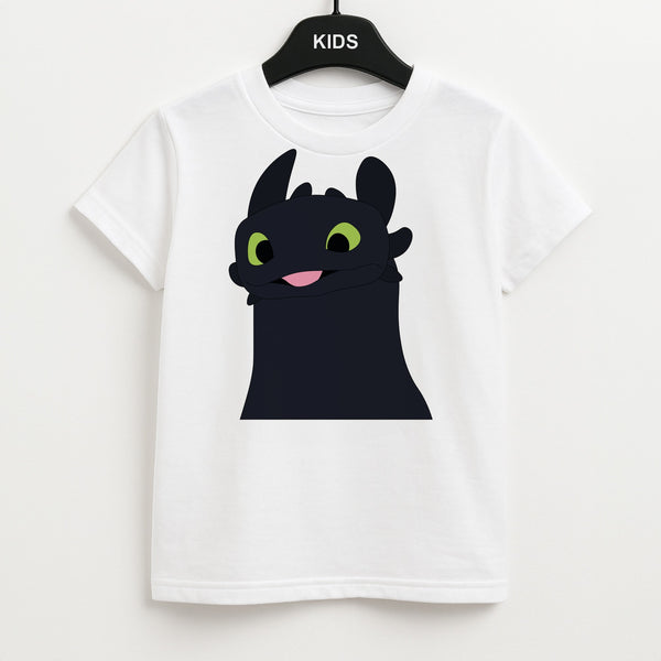 Black Fury Dragon Kids T-Shirt