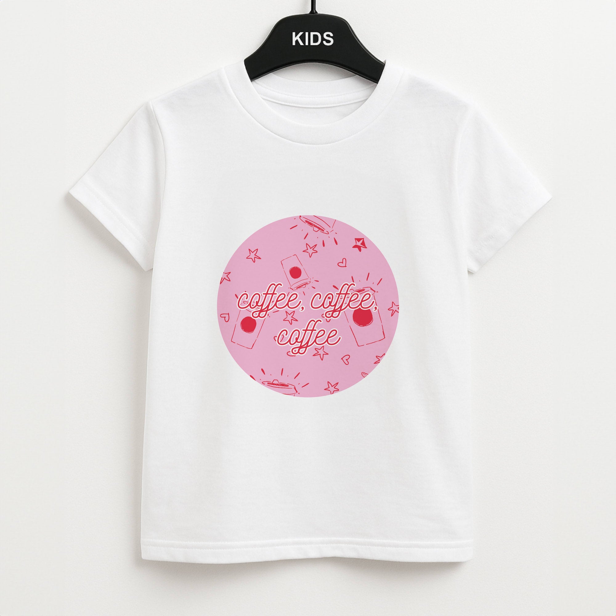 Coffee Pattern - Chamberlain Unisex Kids T-Shirt