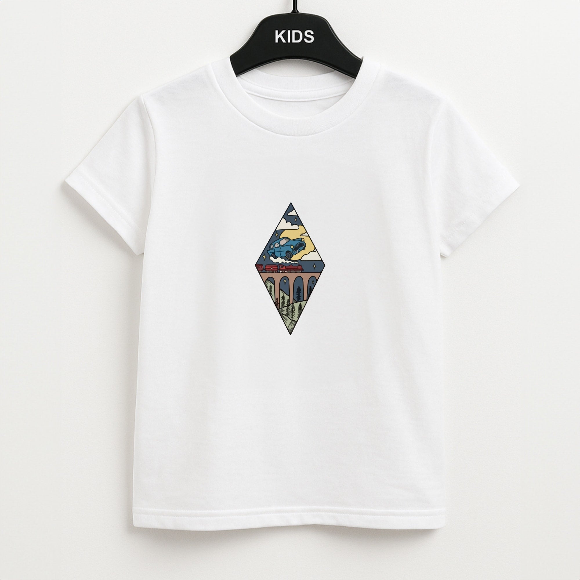 Flying Car Unisex Kids T-Shirt