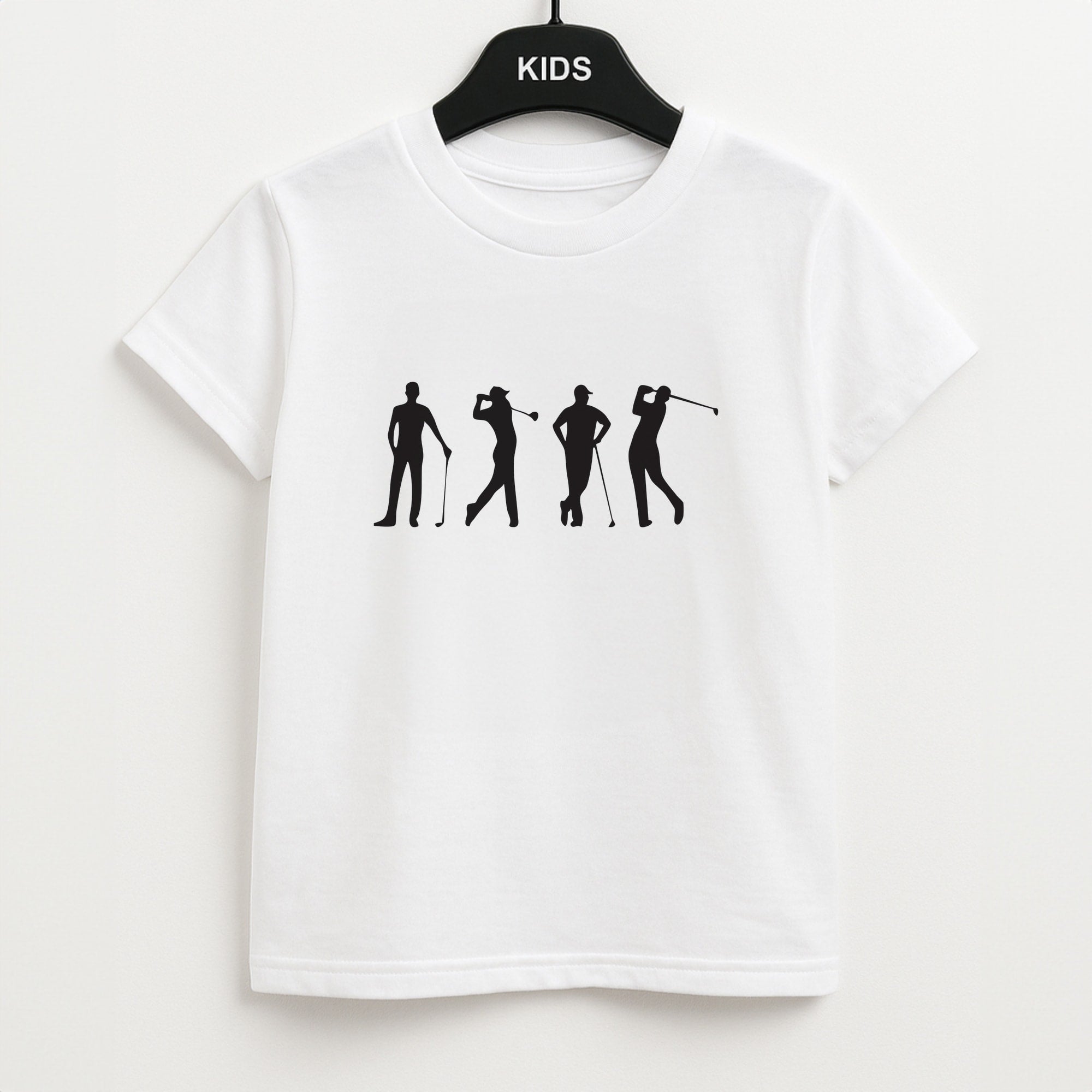 Golf Silhouettes Unisex Kids T-Shirt