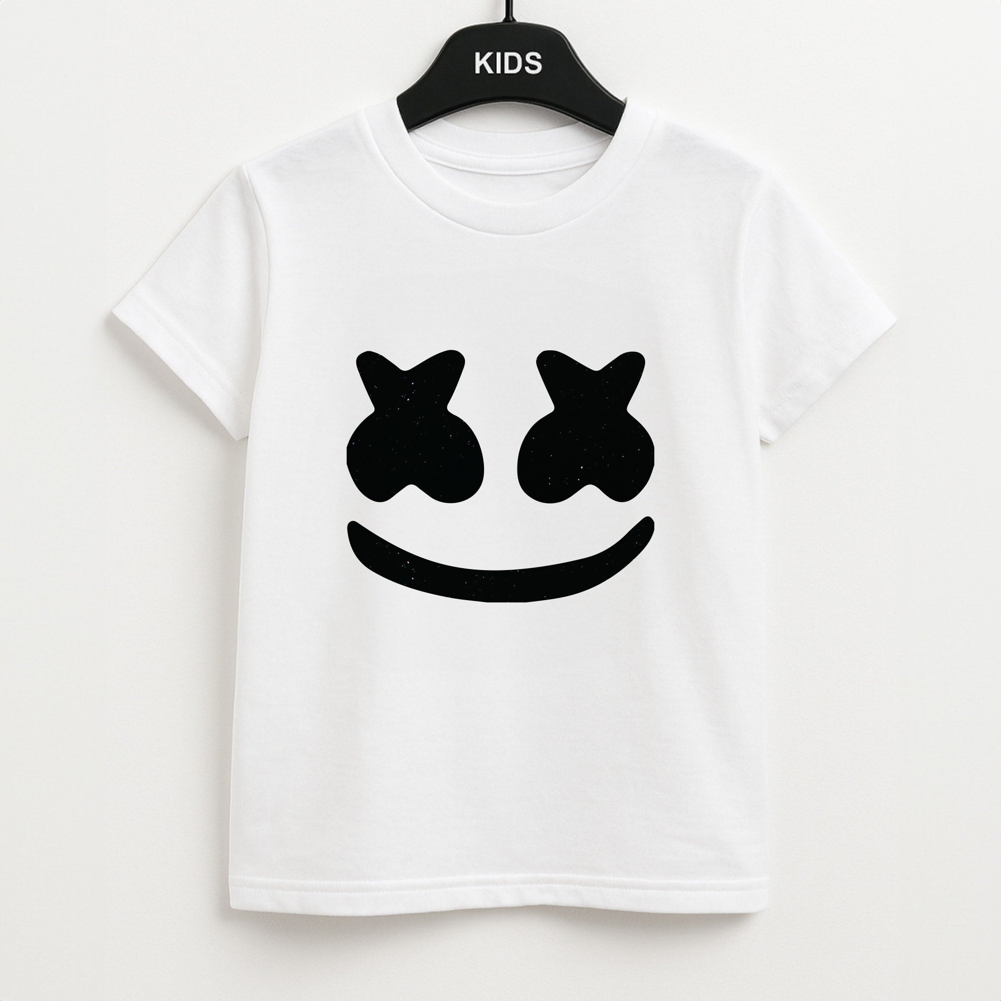 Black And White Helmet In Space Unisex Kids T-Shirt