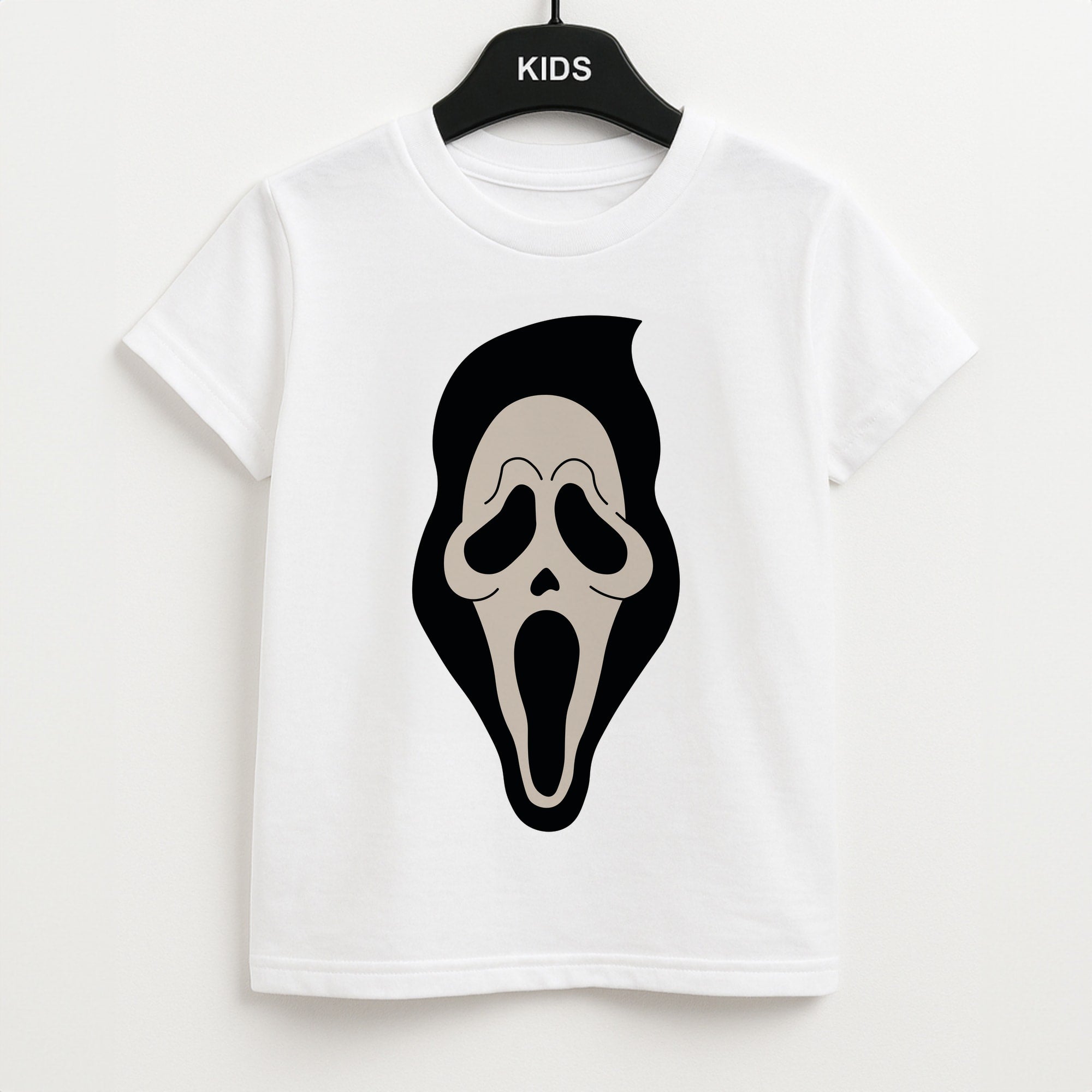 Pink Ghostface Pattern - Scream Unisex Kids T-Shirt