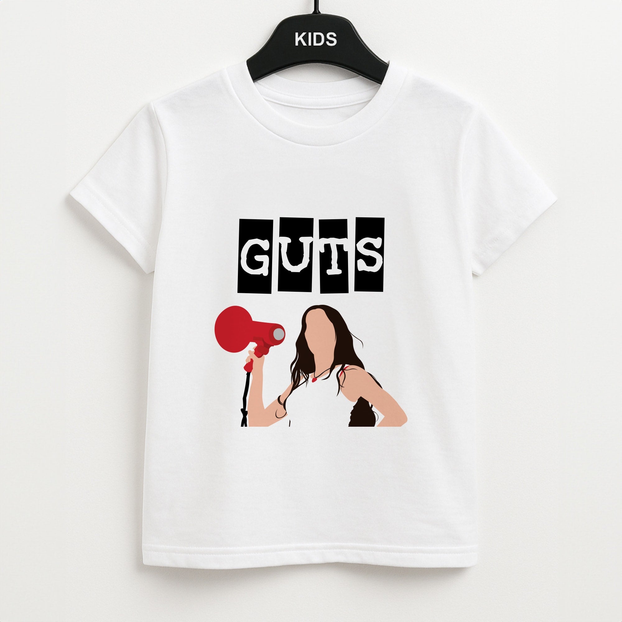 Olivia Red Megaphone Unisex Kids T-Shirt