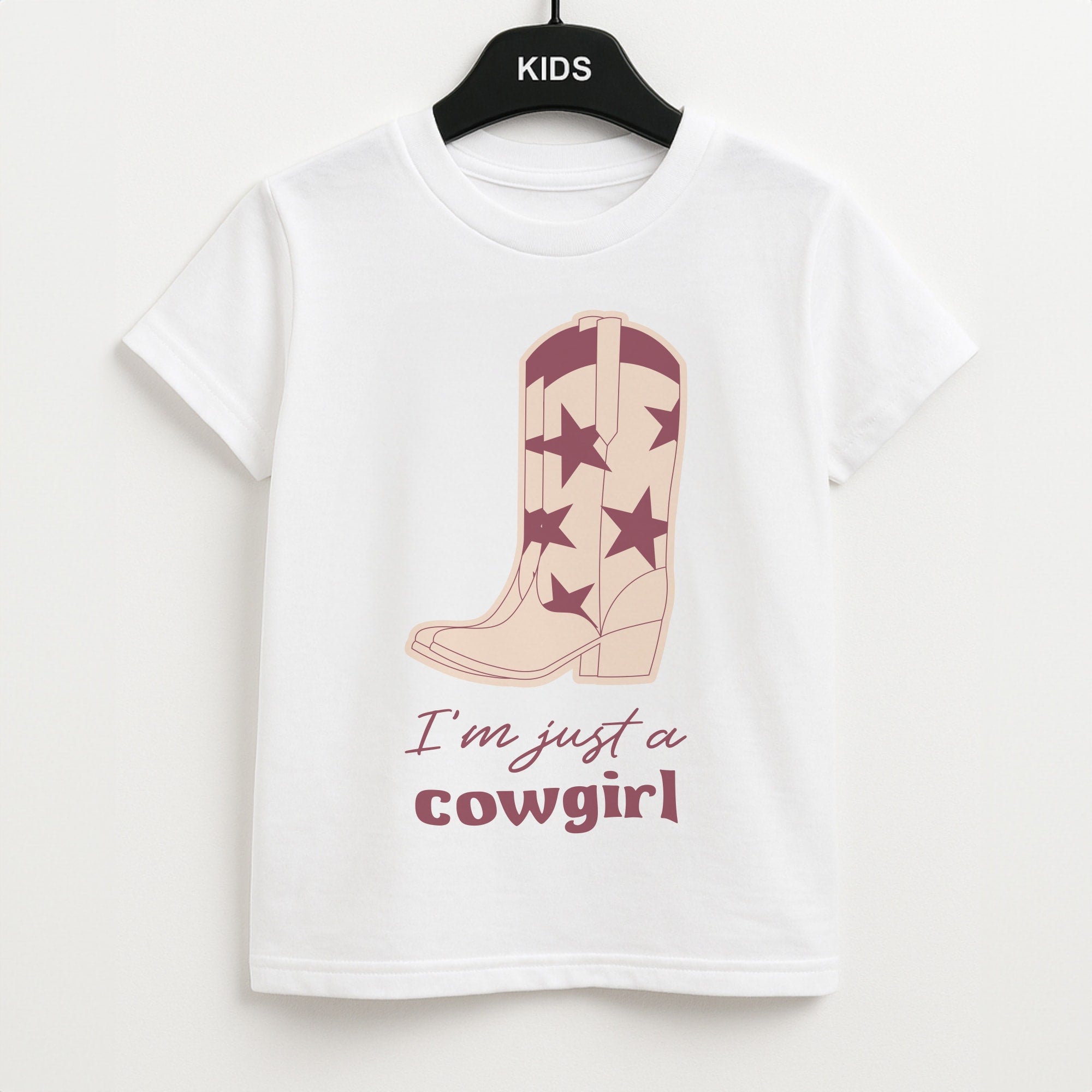 I'm Just A Cowgirl Unisex Kids T-Shirt