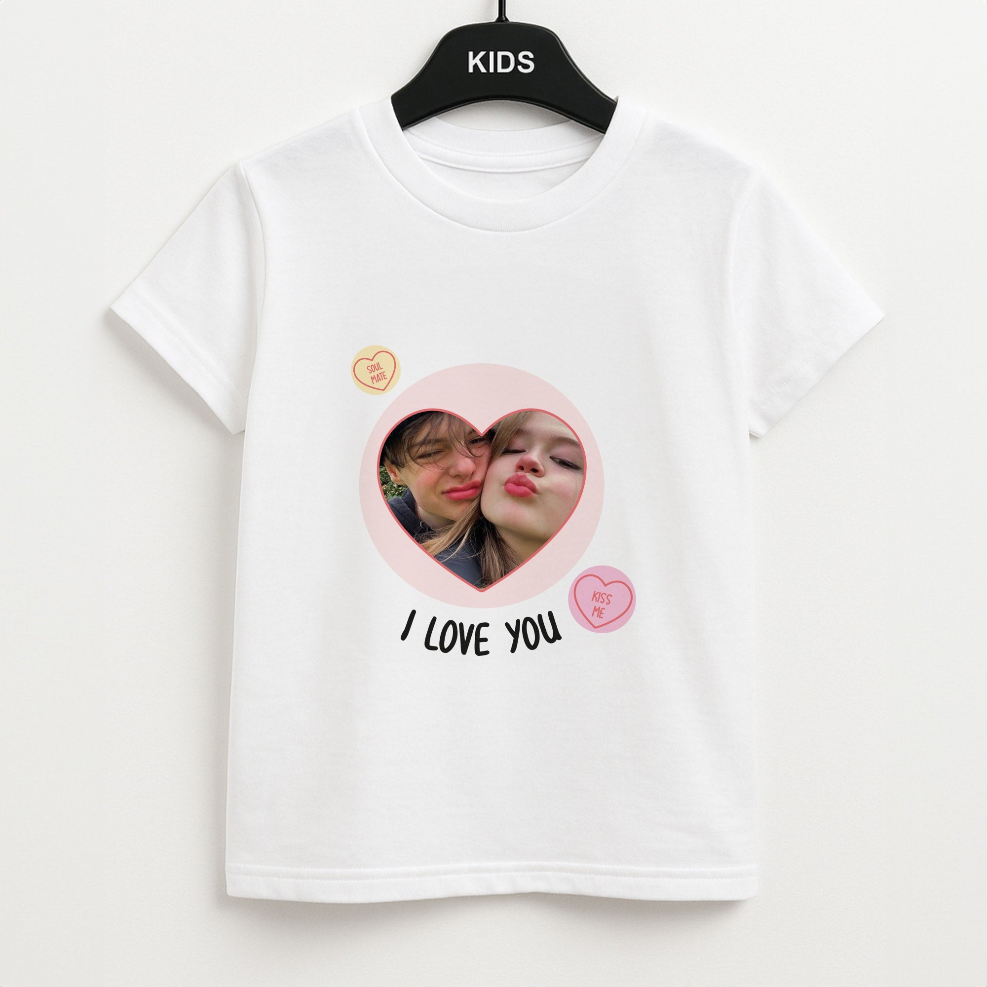 I Love You - Personalised Couples Unisex Kids T-Shirt