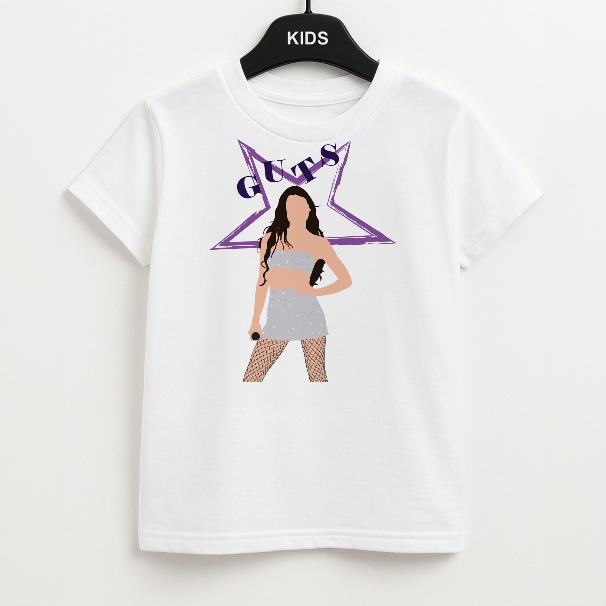 Dark Purple Olivia Kids T-Shirt