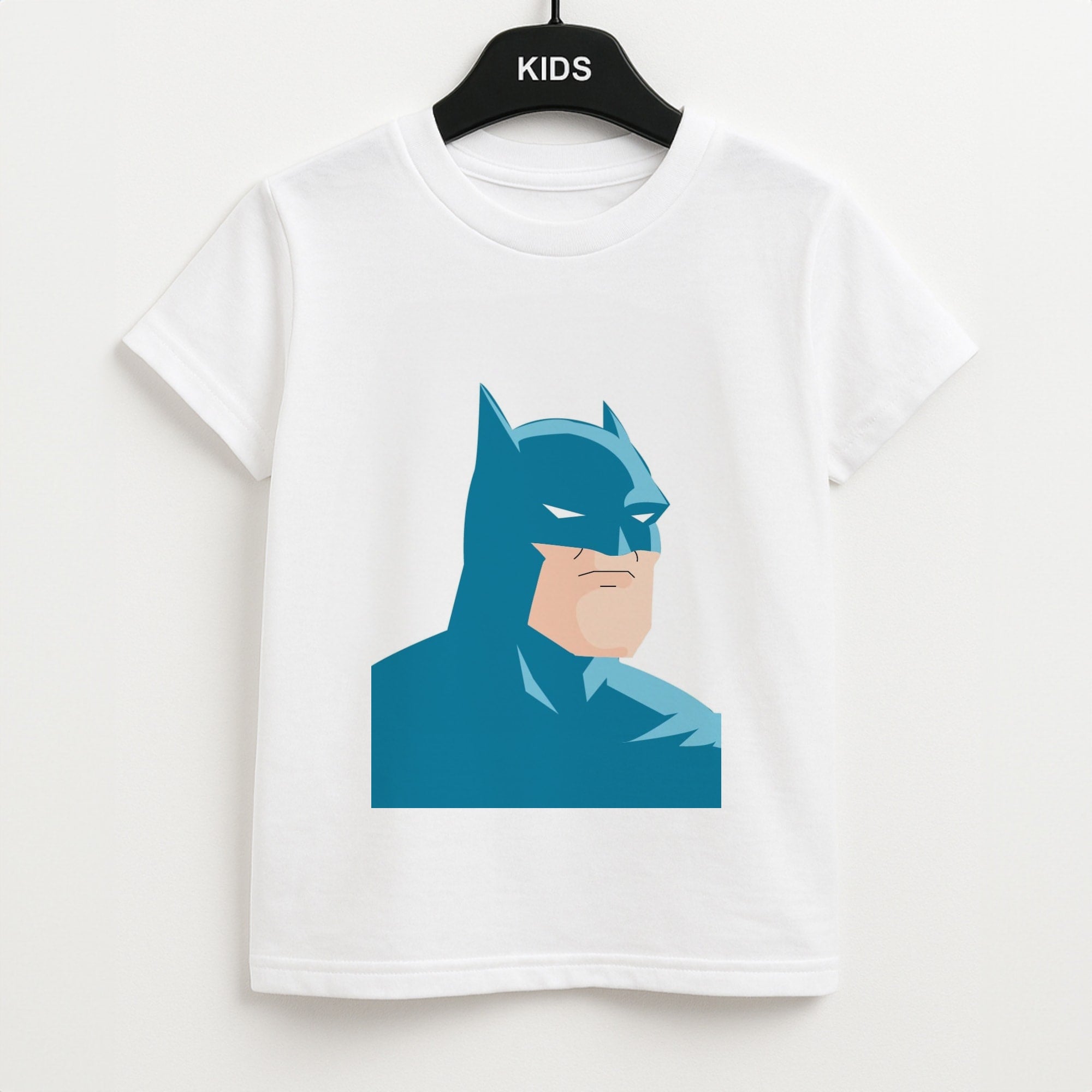 Blue Bat Superhero Unisex Kids T-Shirt