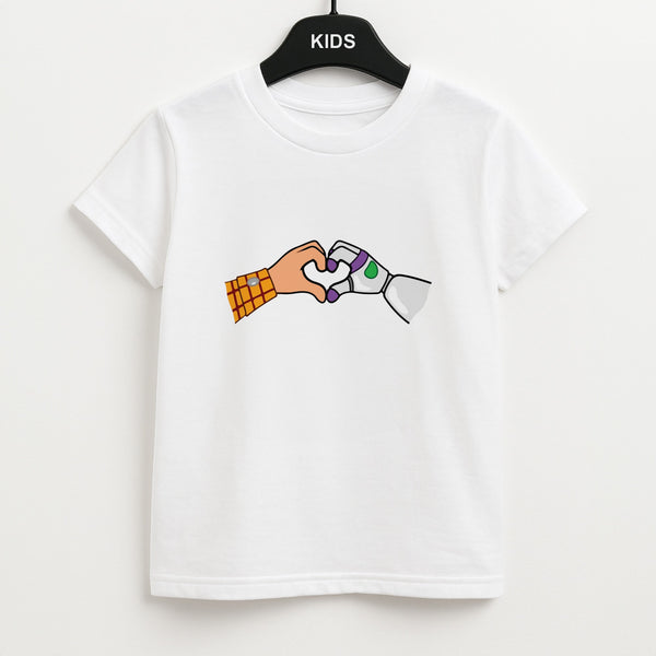 Woody And Buzz Love Kids T-Shirt