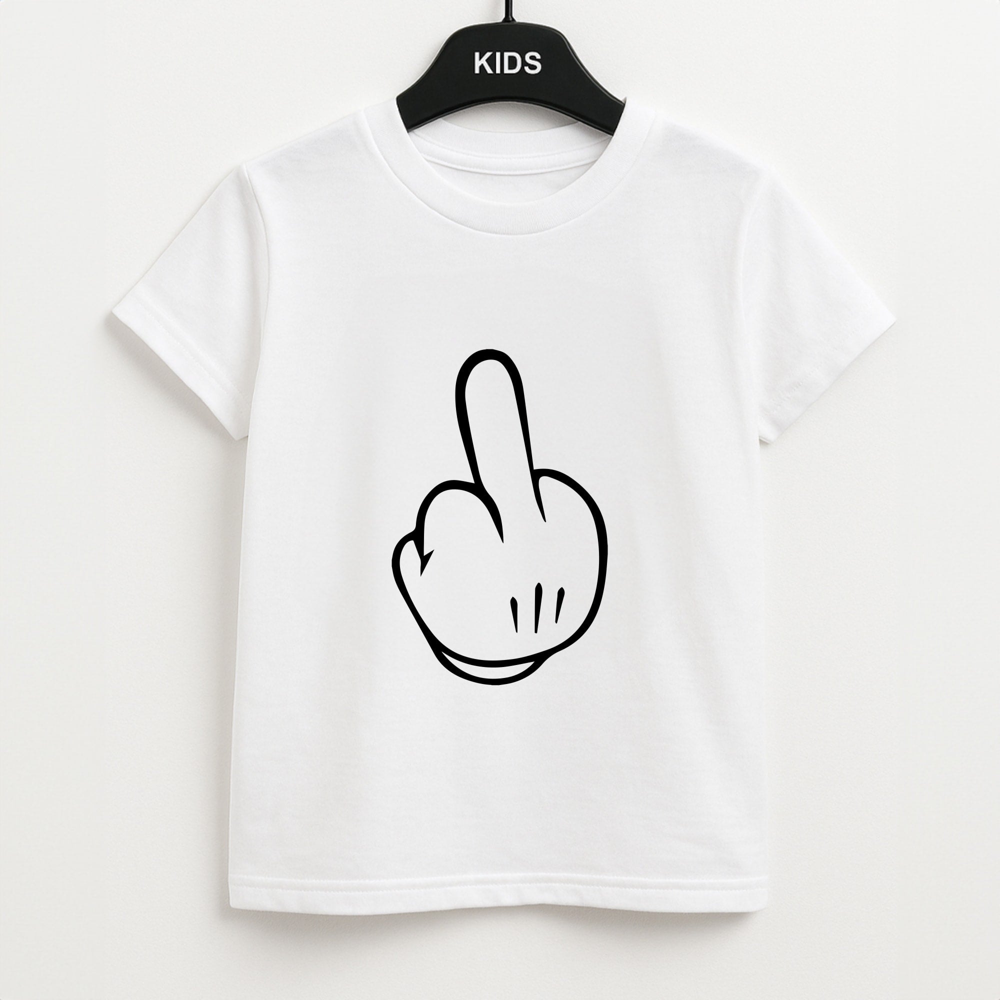 Fairytale Mouse Middle Finger Unisex Kids T-Shirt