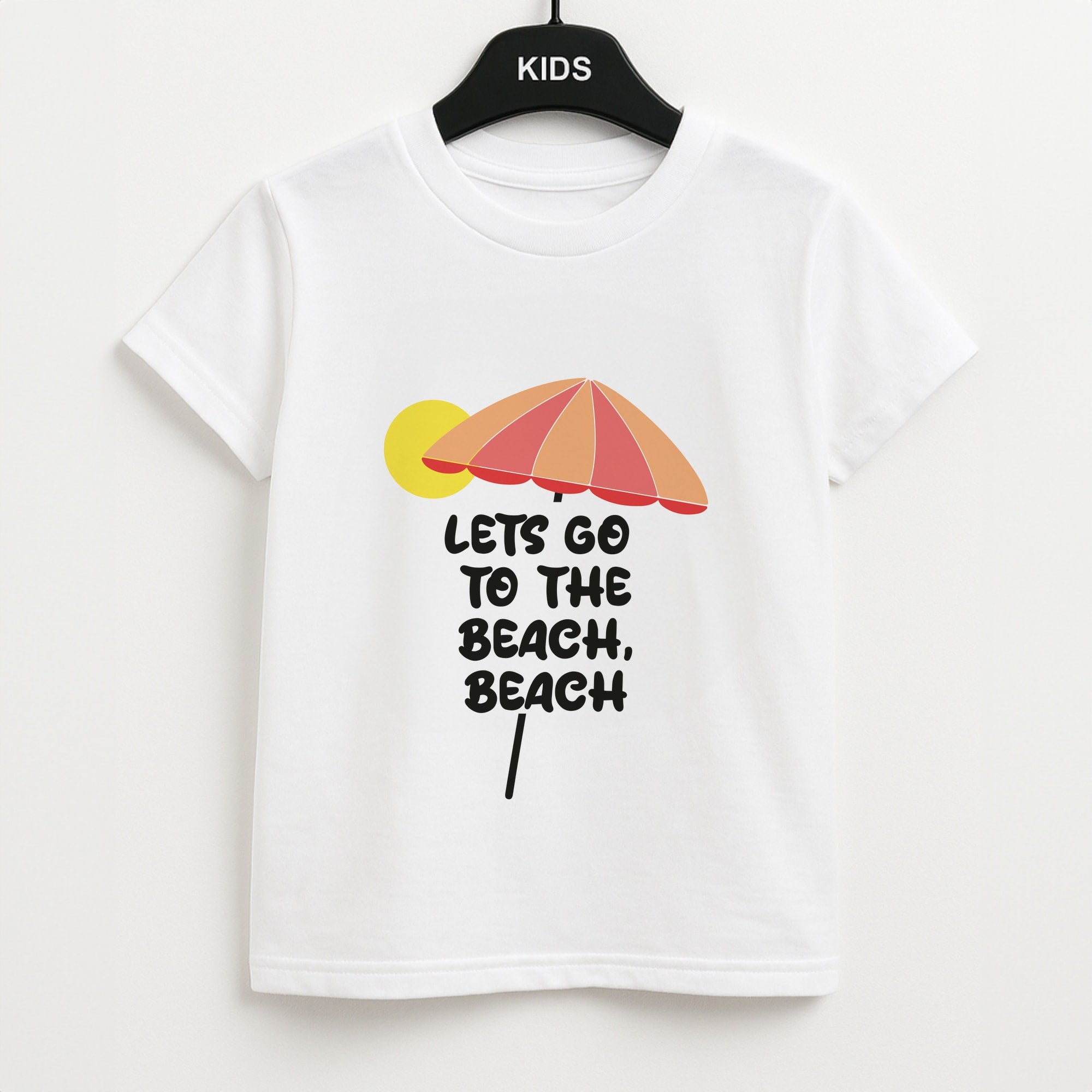 Lets Go To The Beach - Summer Quotes Unisex Kids T-Shirt