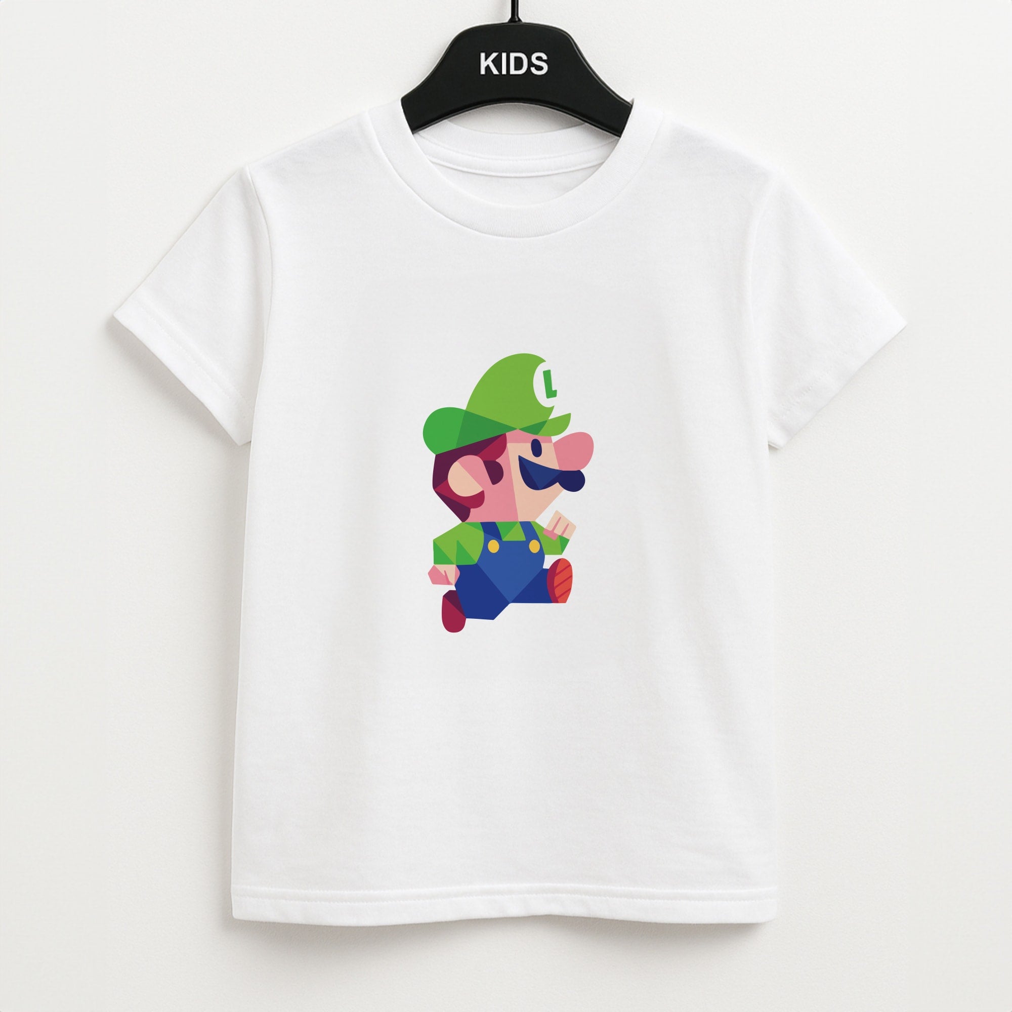 Running Luigi - Mario Unisex Kids T-Shirt