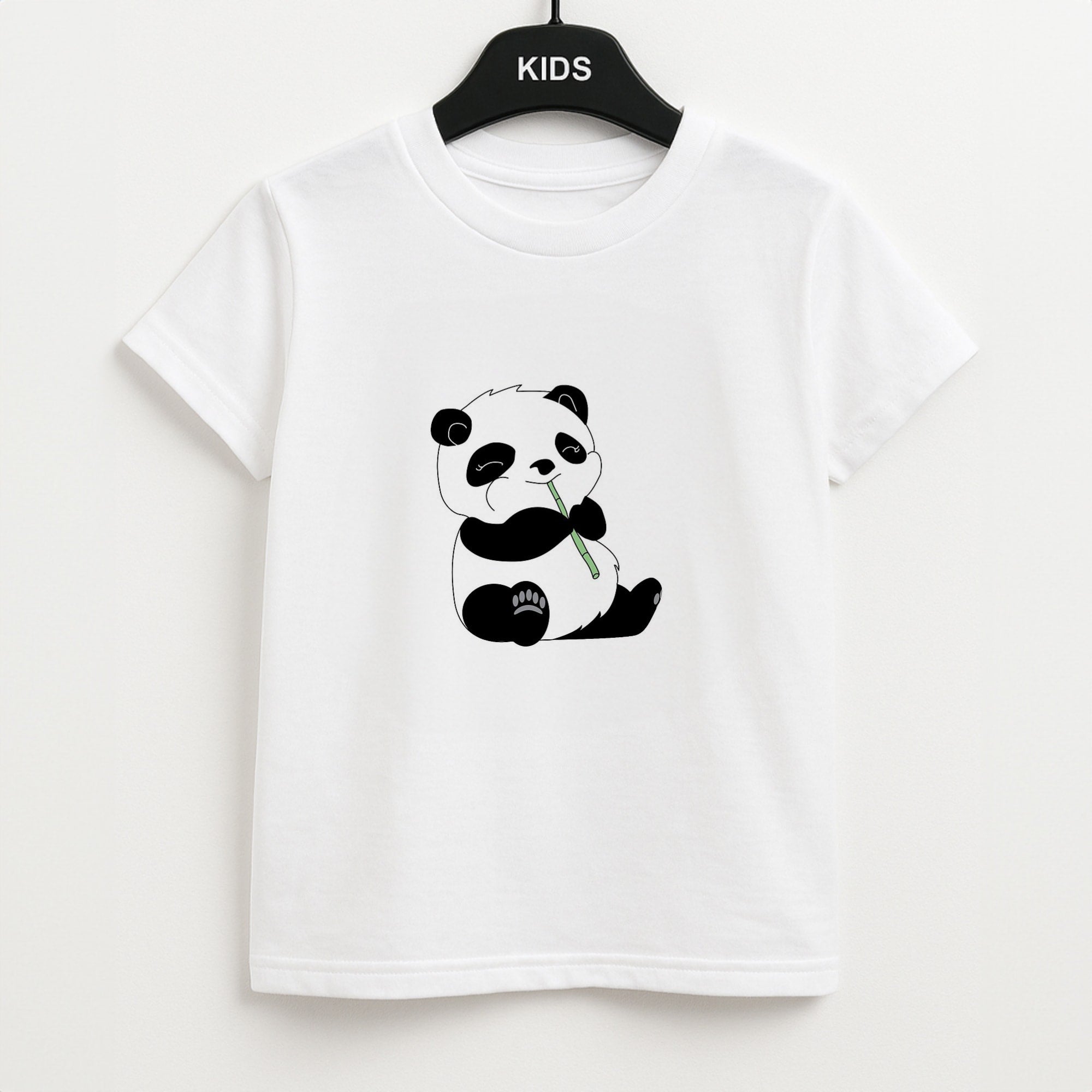 Vegan Panda Unisex Kids T-Shirt