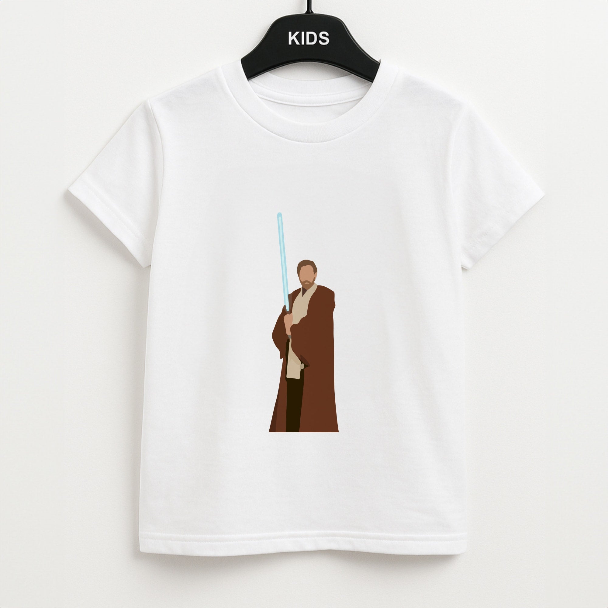 Kenobi Blue Lightsaber Unisex Kids T-Shirt
