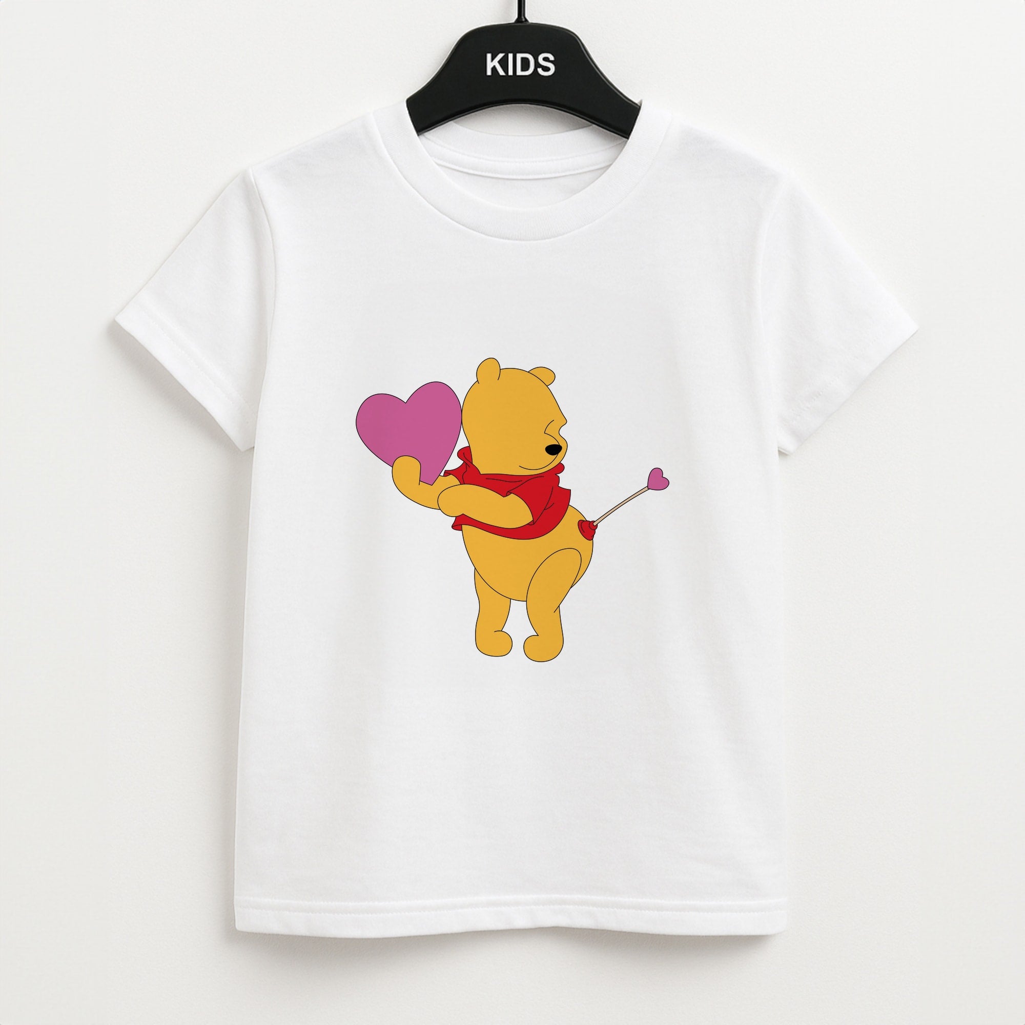 Cupid Pooh Valentine's Unisex Kids T-Shirt
