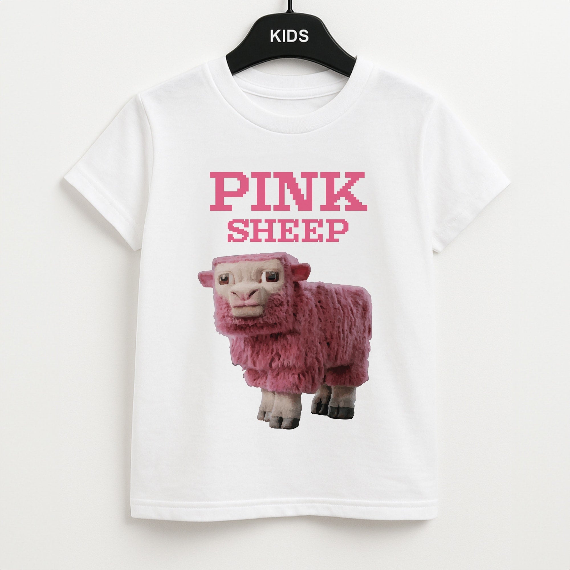 Pink Sheep Unisex Kids T-Shirt