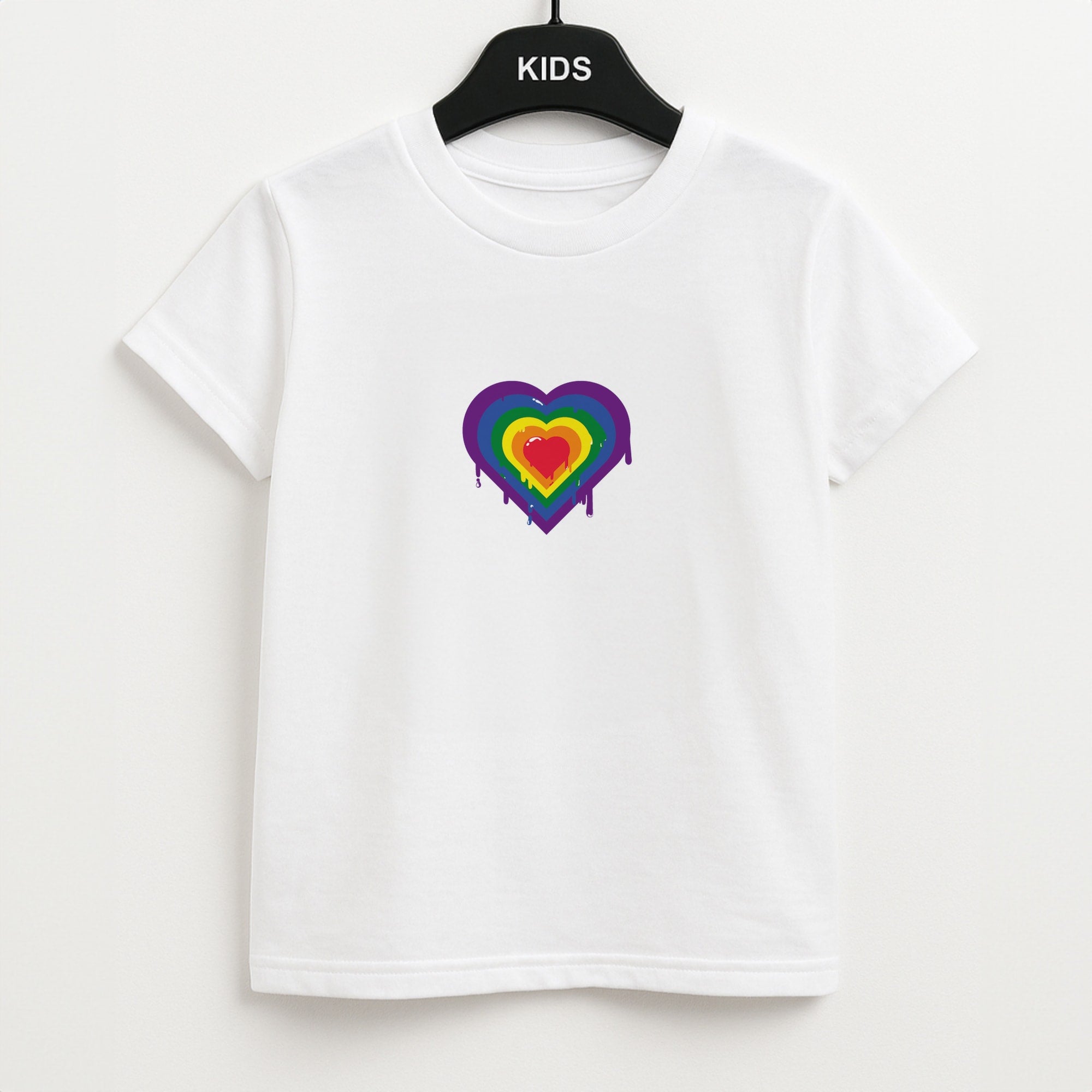 Dripped heart - Pride Unisex Kids T-Shirt