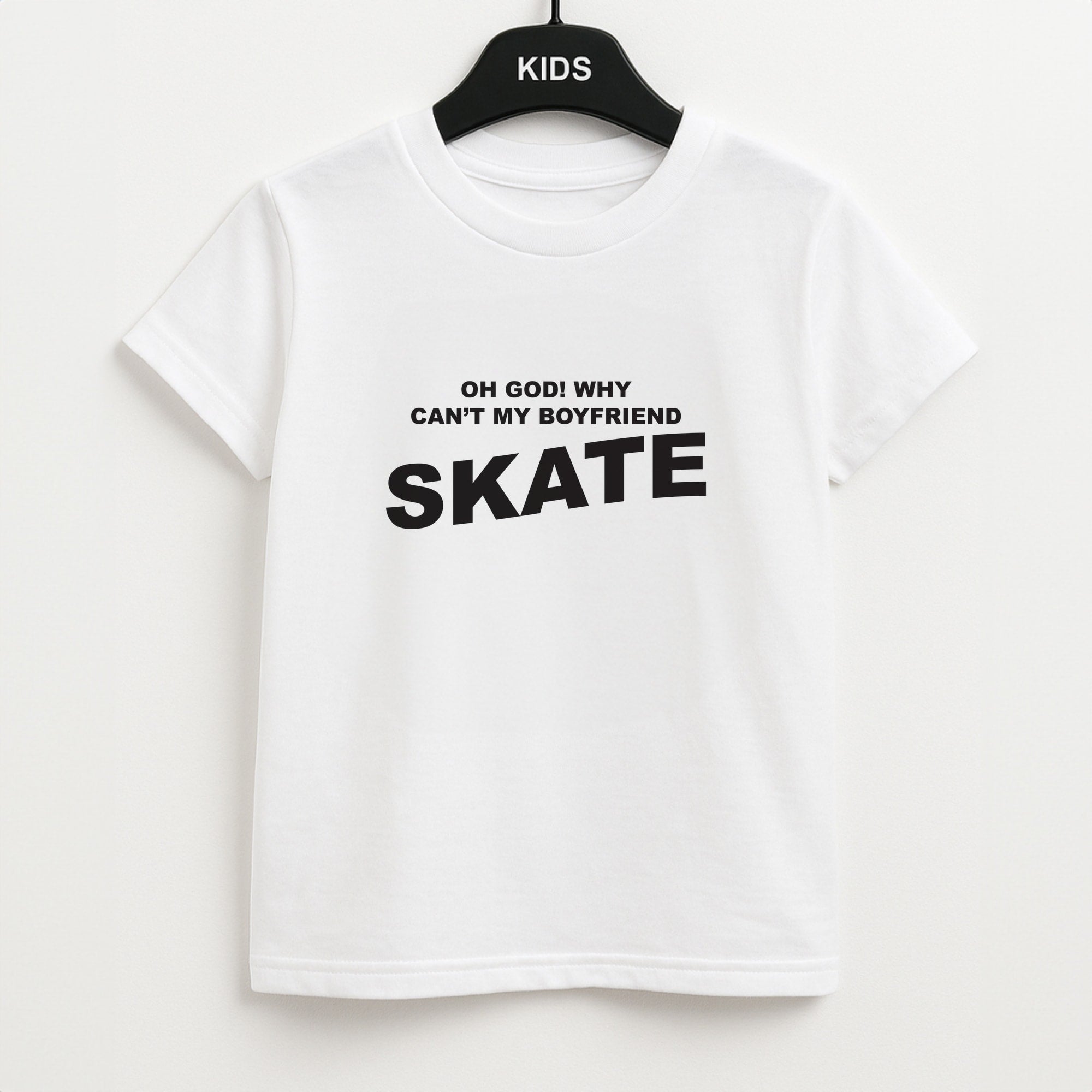 Why Can't My Boyfriend Skate? - Skate Aesthetic Unisex Kids T-Shirt