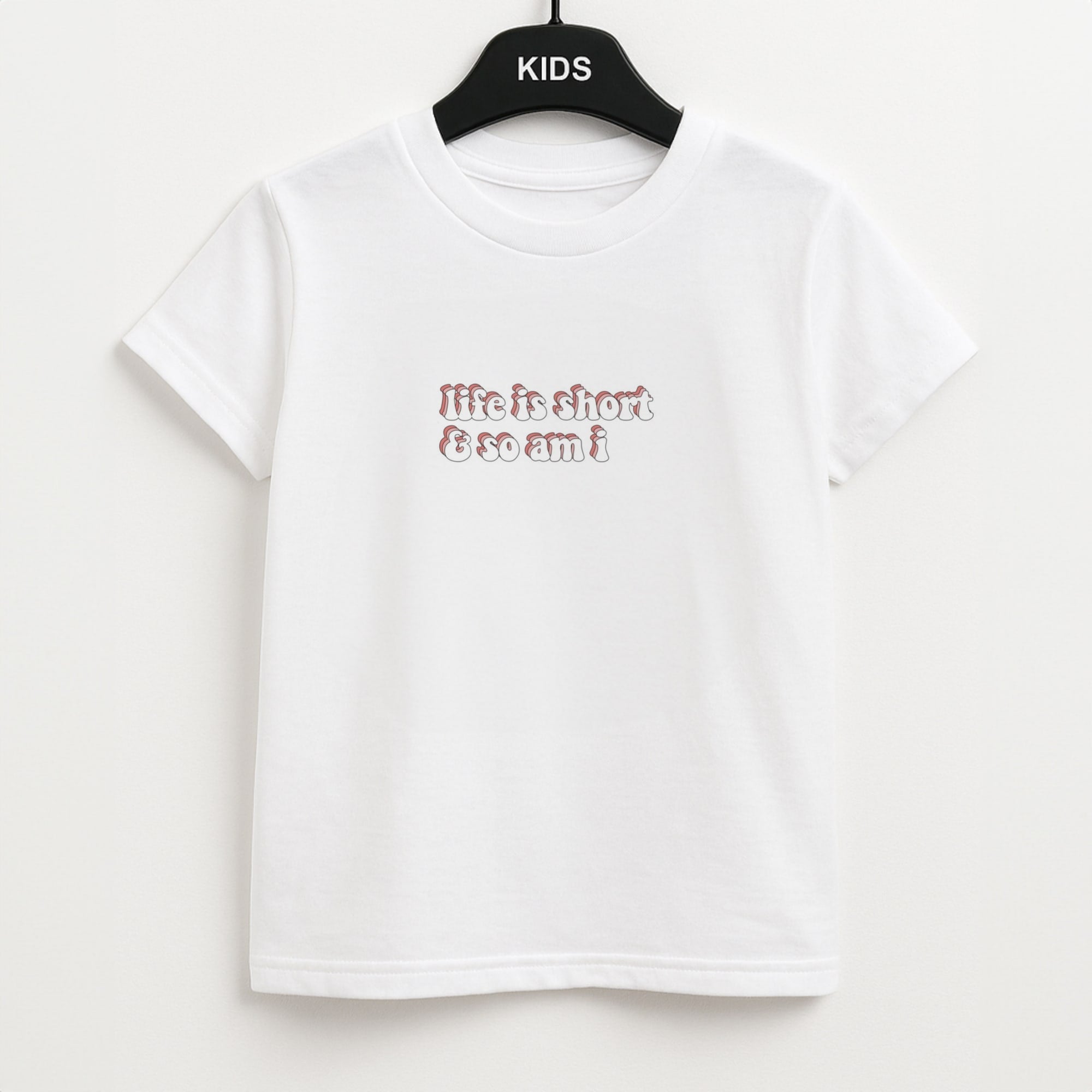 ife Is Short And So Am I - TikTok Unisex Kids T-Shirt