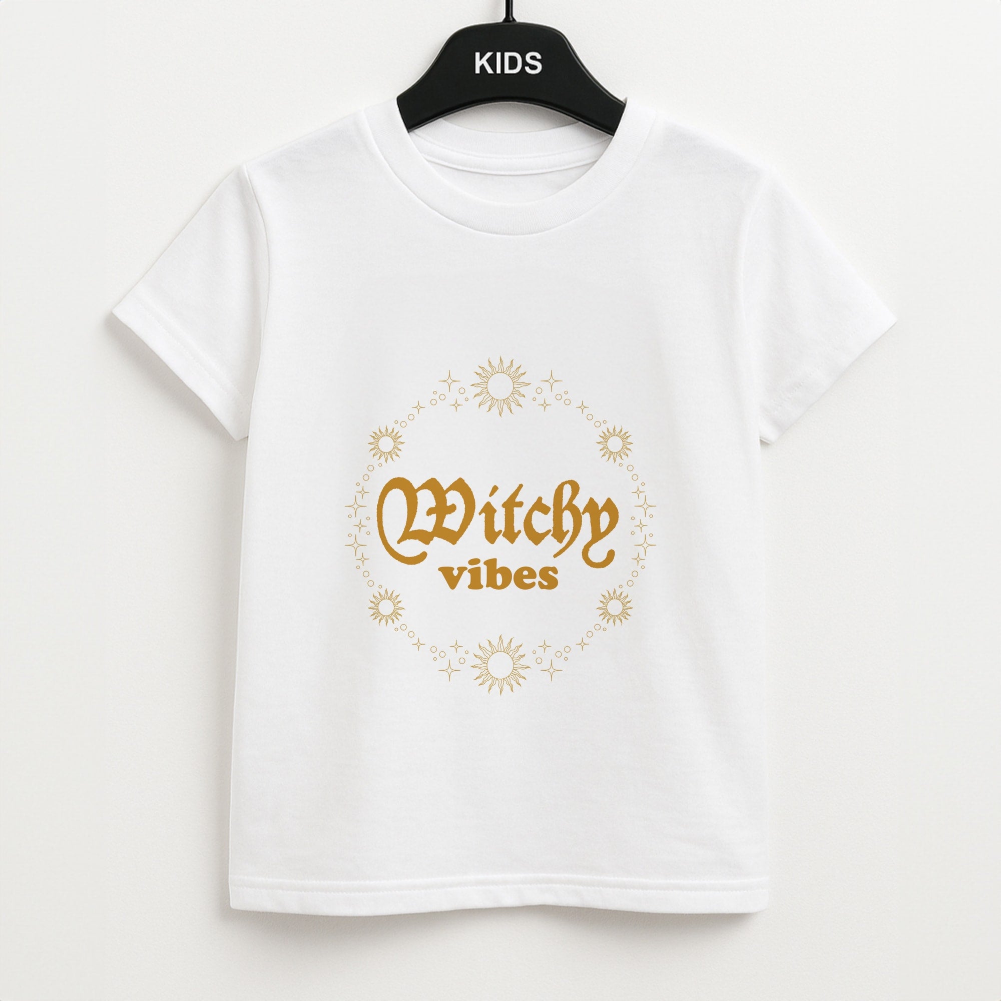 Witchy Vibes Green Unisex Kids T-Shirt