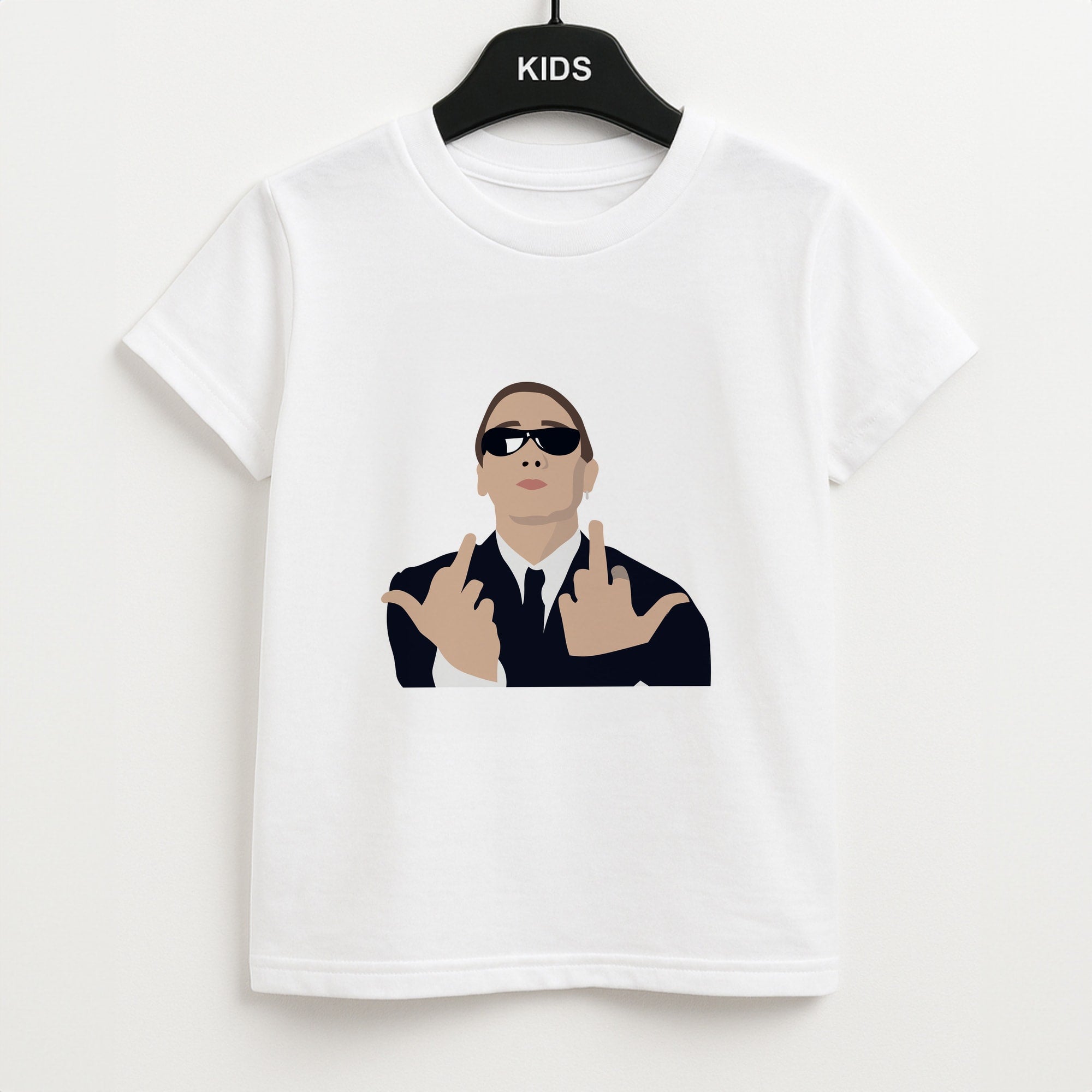 Middle Finger Unisex Kids T-Shirt