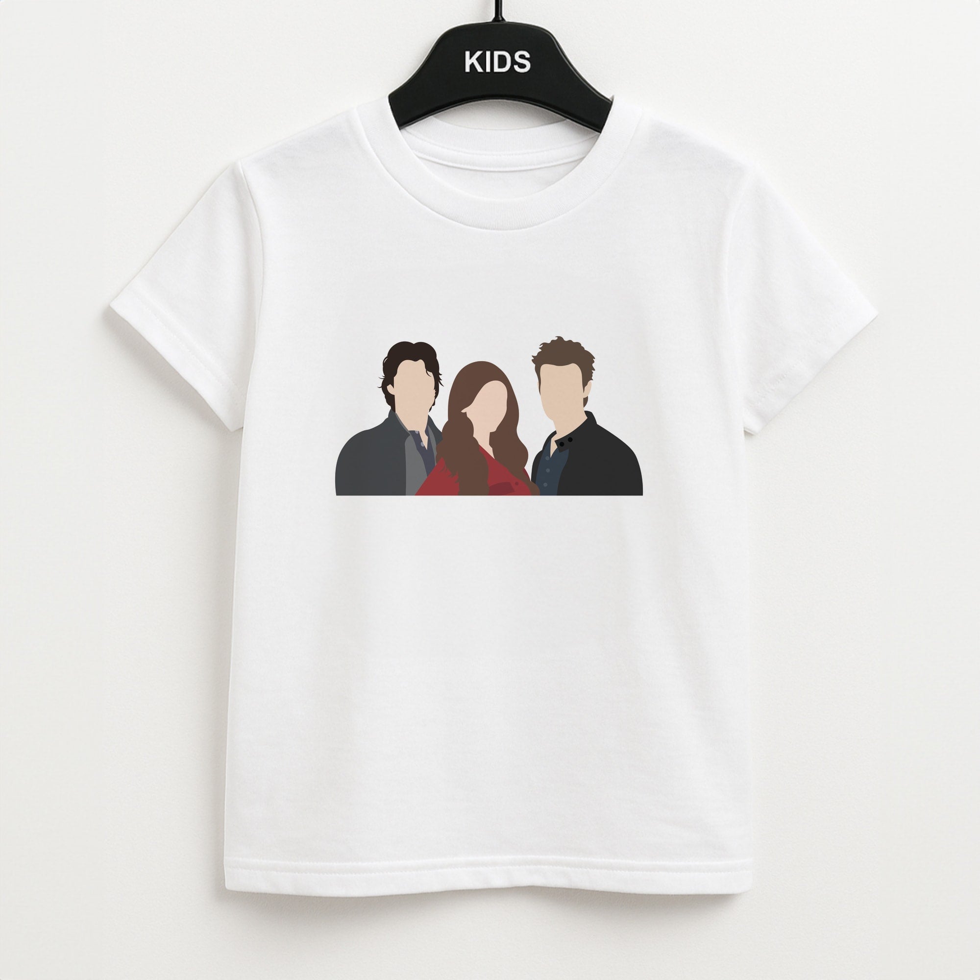 Elena, Damon And Stefan - VD Kids T-Shirt