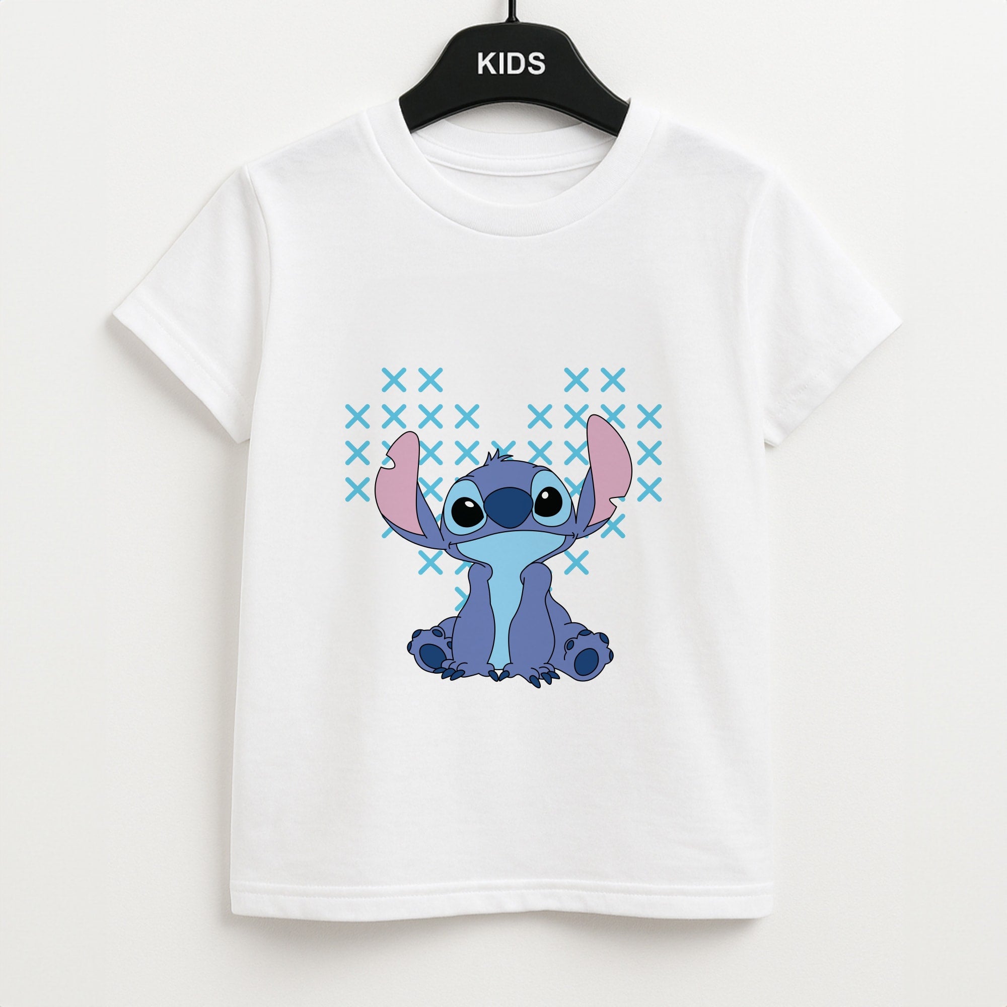 Blue Alien Hearts Unisex Kids T-Shirt